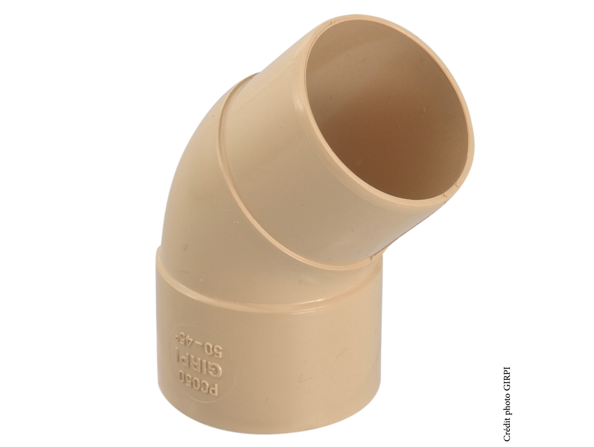 Coude 45° Mâle / Femelle D50 Sable