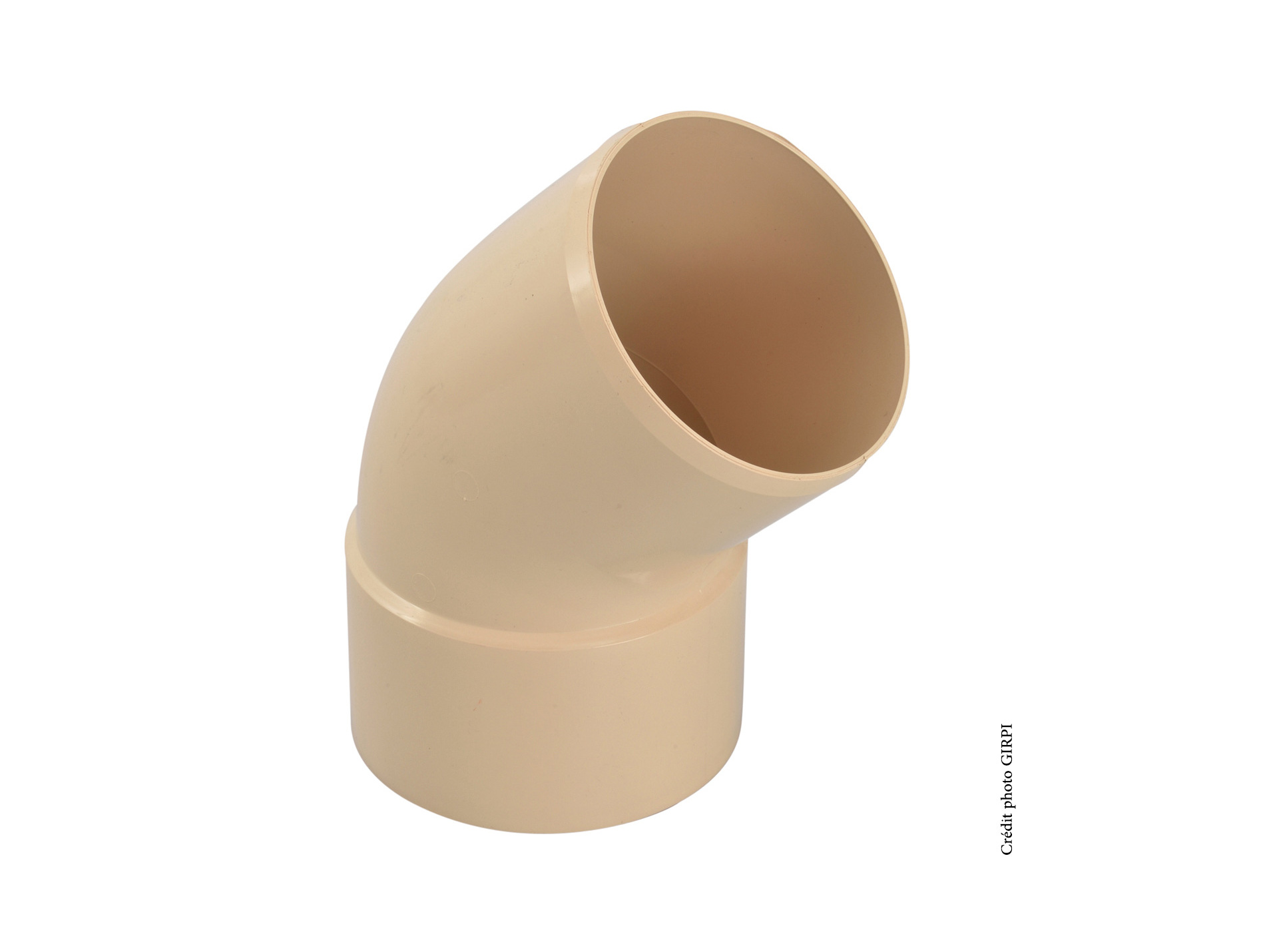 Coude 45° Mâle / Femelle D80 Sable