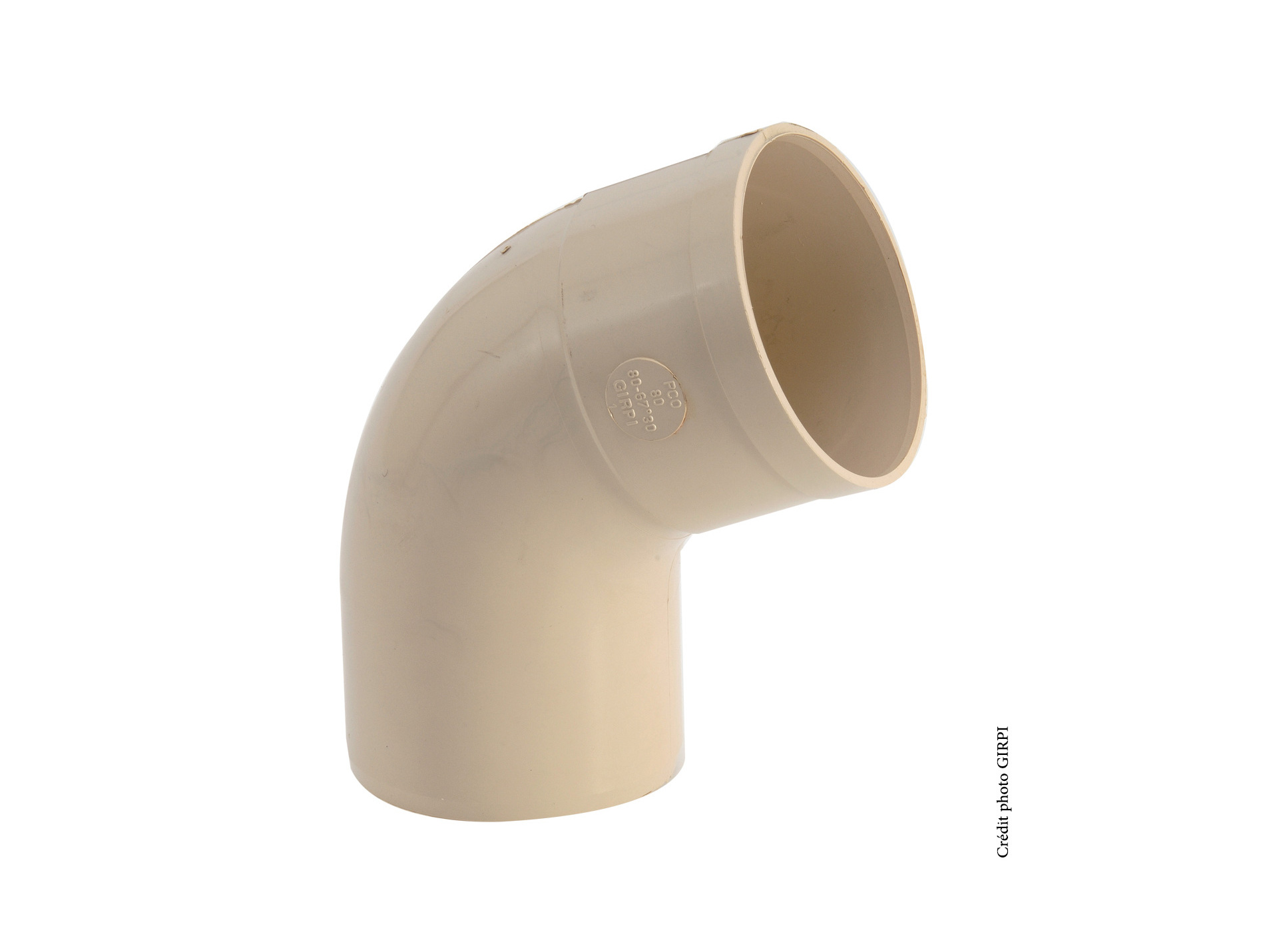 Coude 67°30 Mâle / Femelle D80 Sable