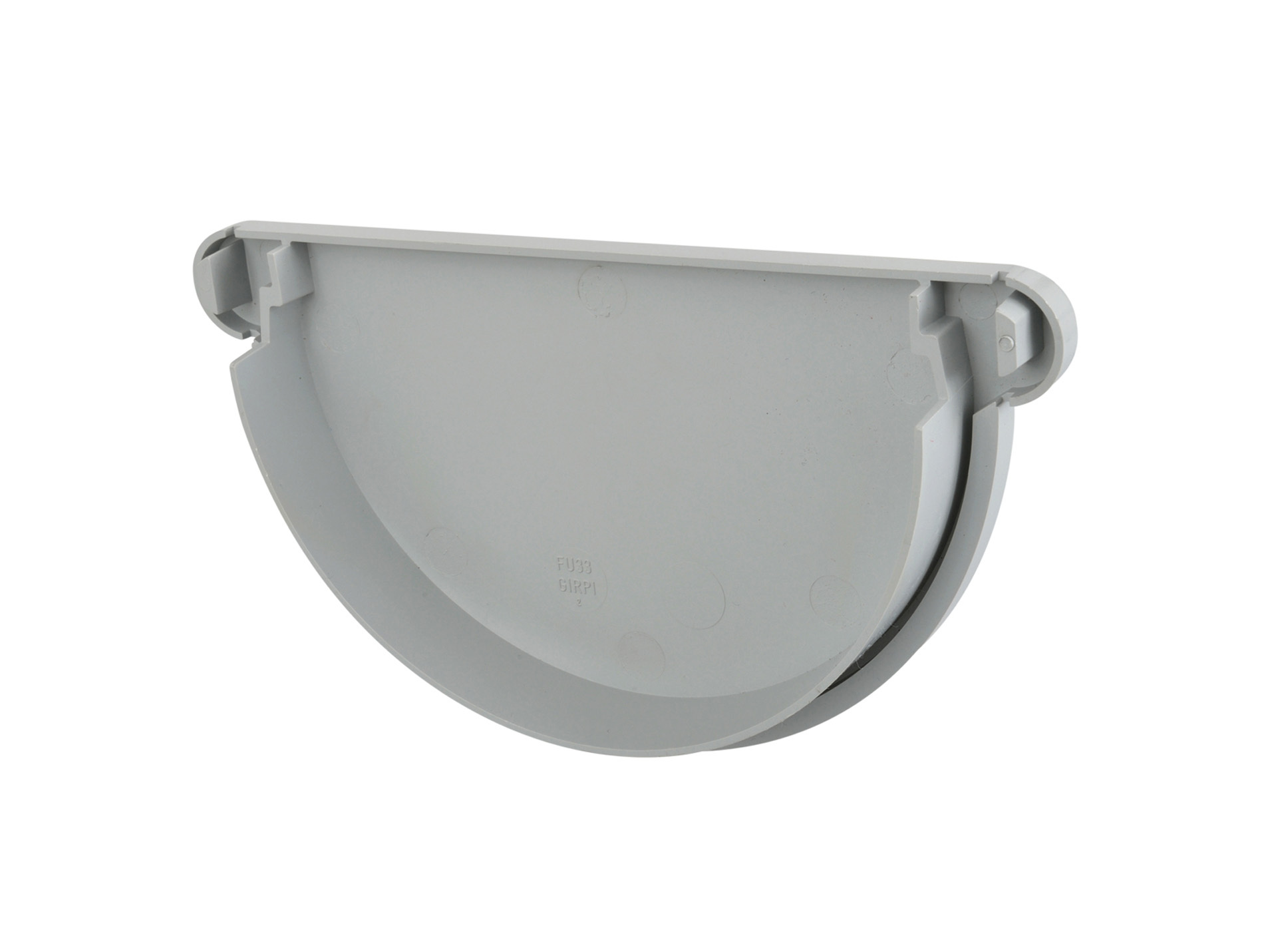 Fond de gouttière unique D33 Gris