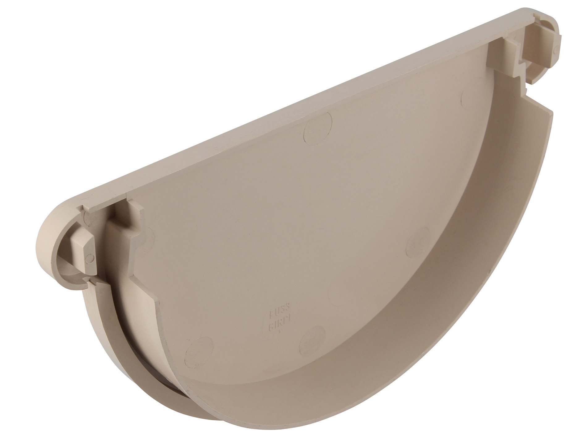 Fond de gouttière unique D33 sable