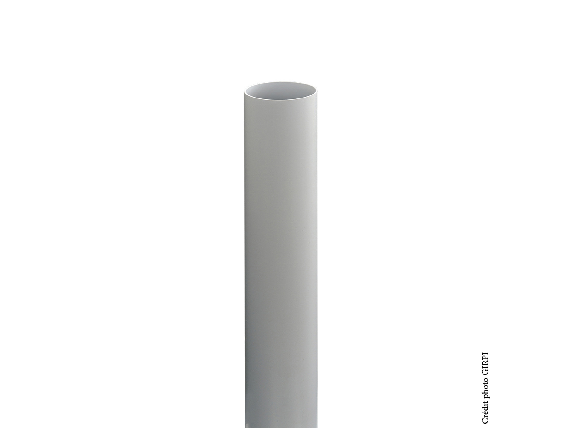 Tube de descente PVC D50 2m Gris