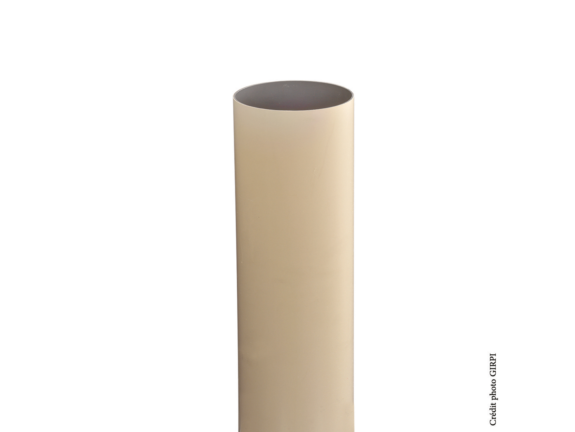 Tube de descente PVC D80 2,8m Sable