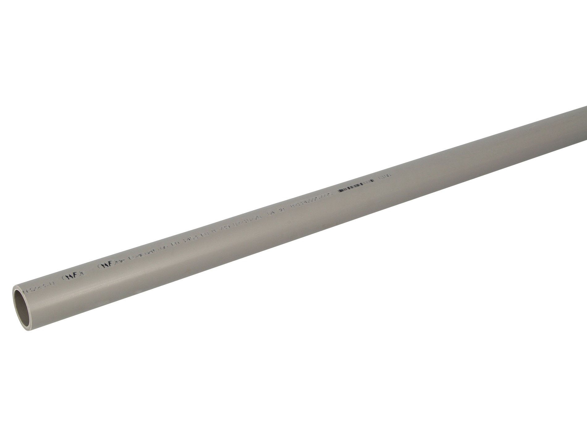 Tube à bouts lisses pour évacuation SOTRA Ø32mm L.2m NFE NFM1