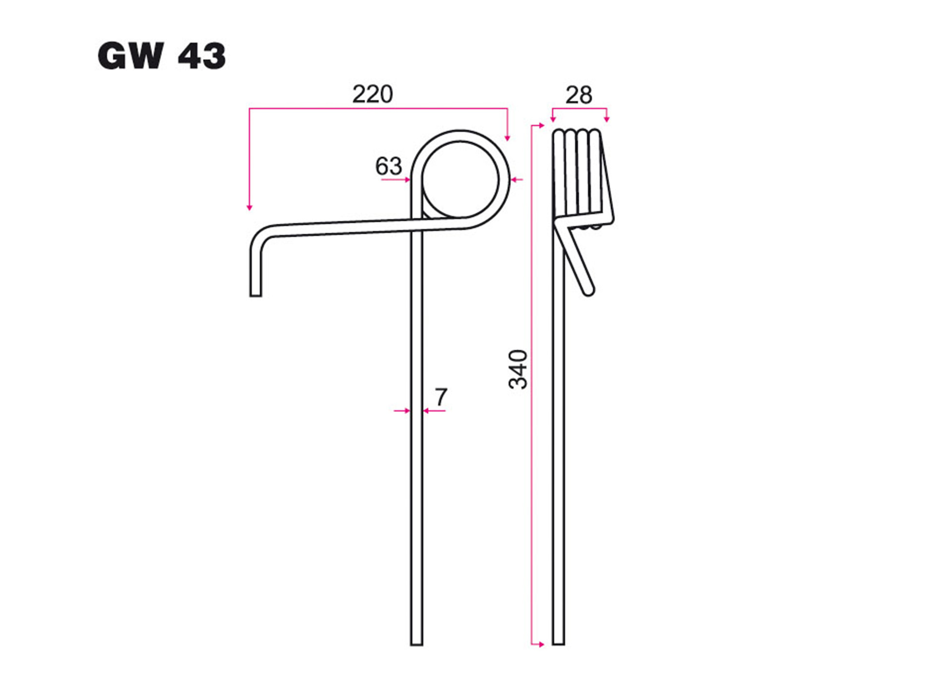 Dent de semoir AMAZONE GW 43