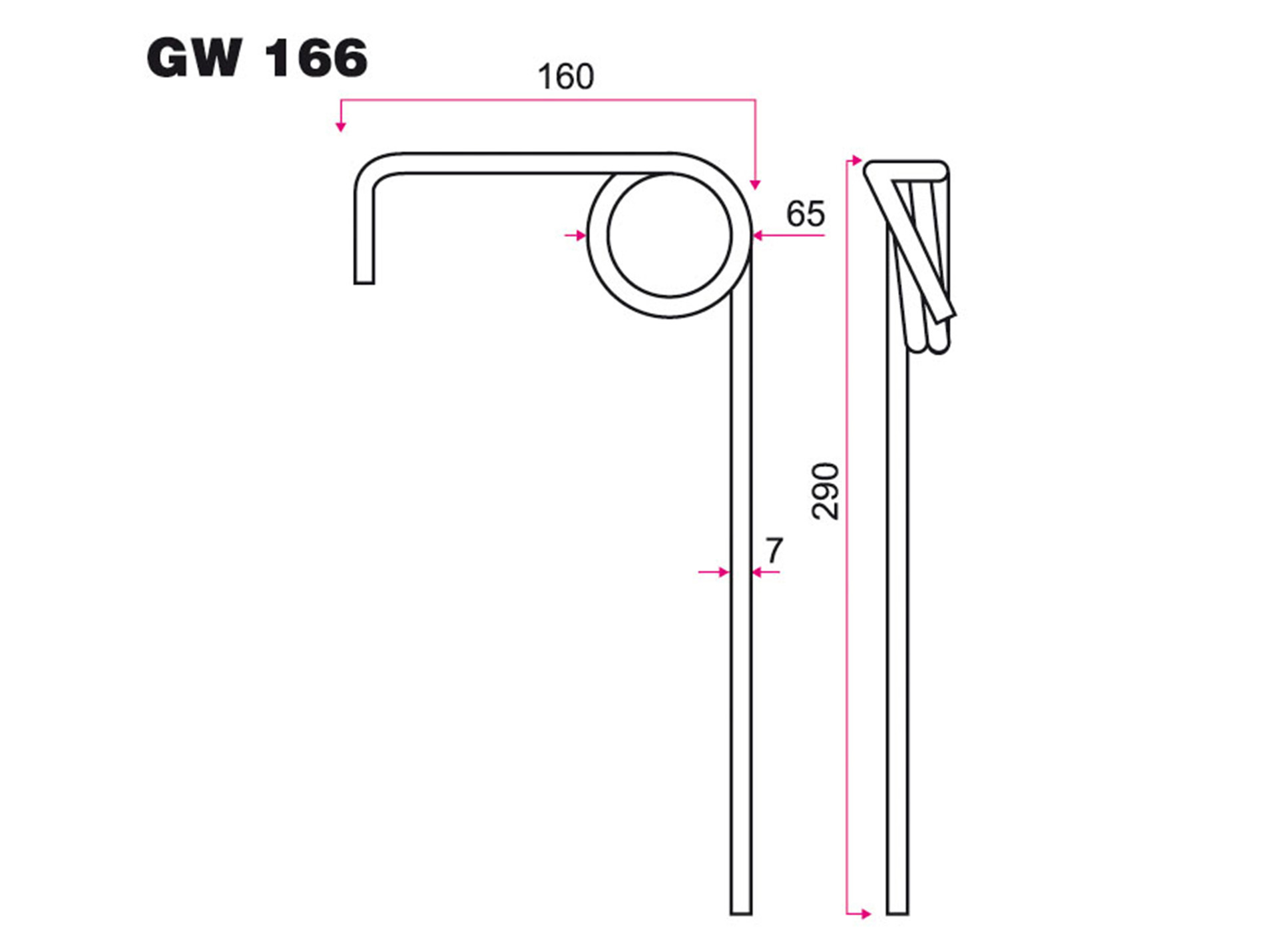 Dent de semoir AMAZONE GW 166