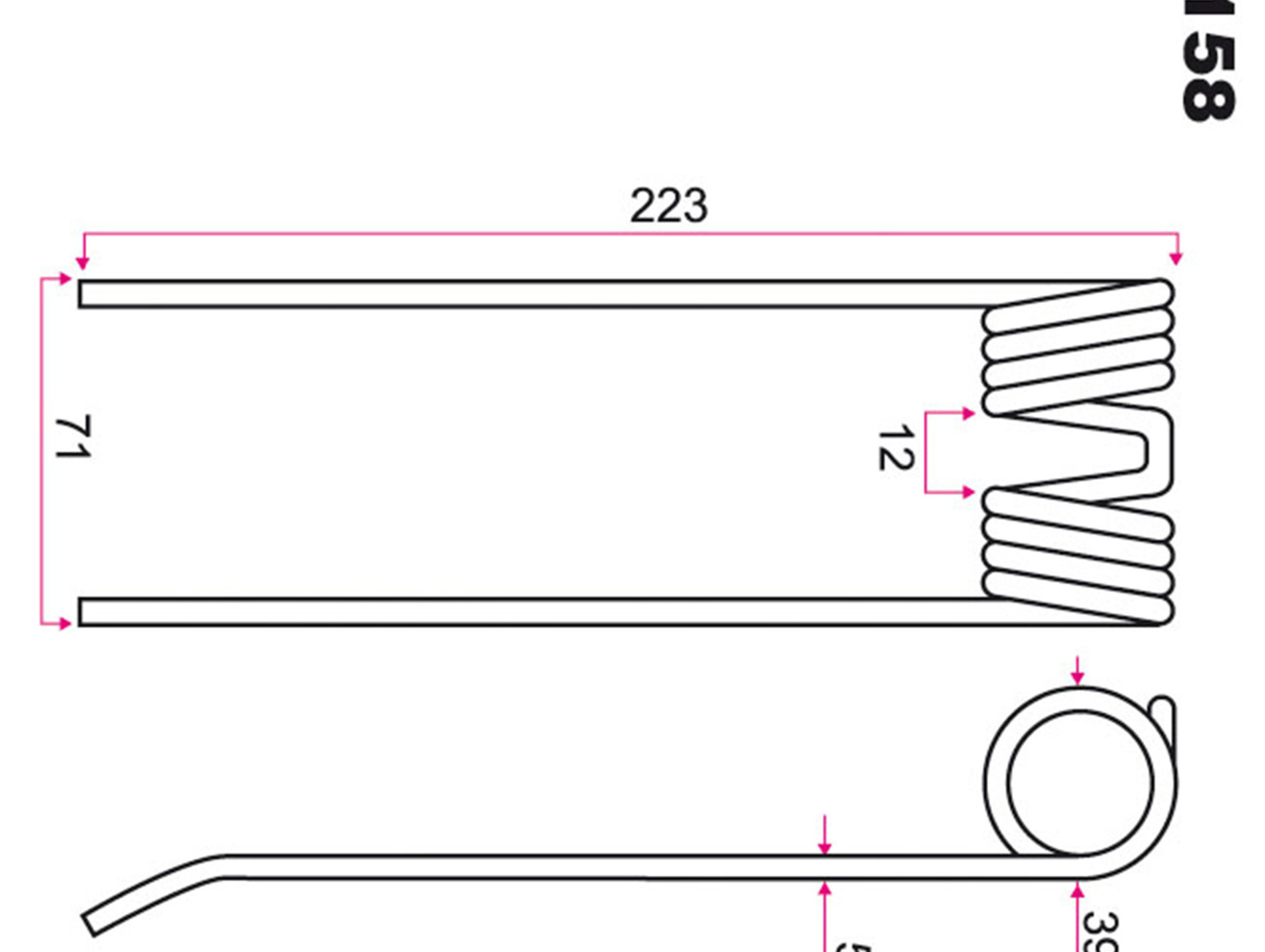 Dent GW 158 pour pick-up RIVIERE