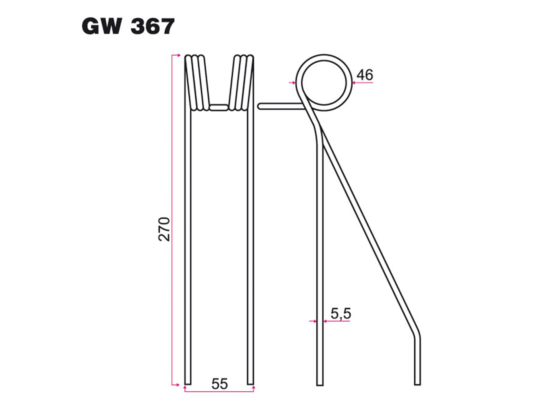Dent de semoir SAXONIA  GW 367