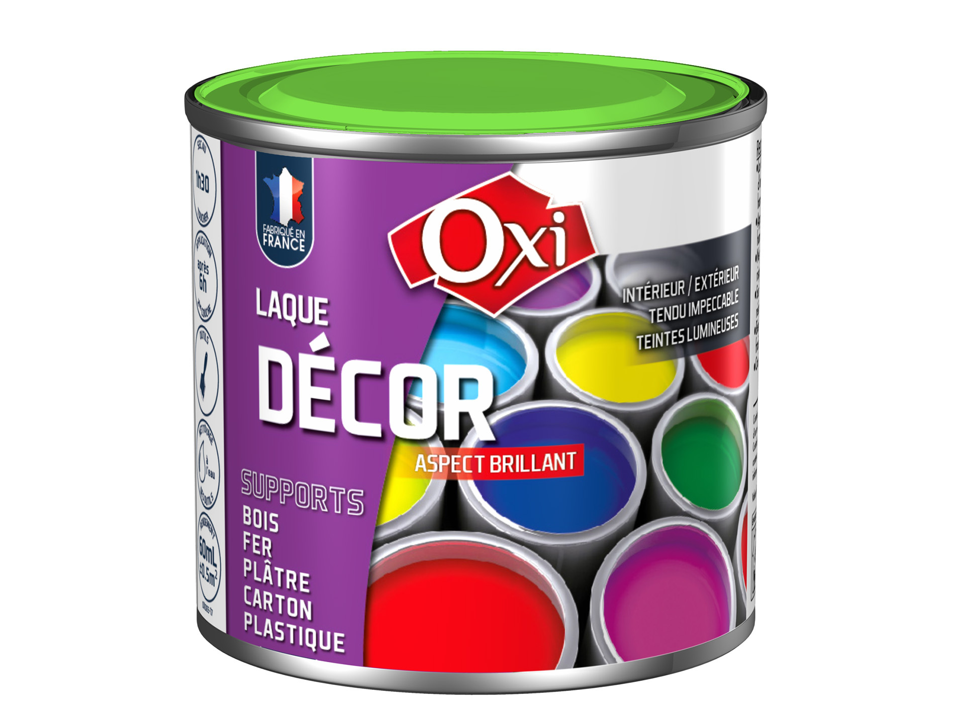 Laque multi-support OXYTOL Décor vert pomme 60ml