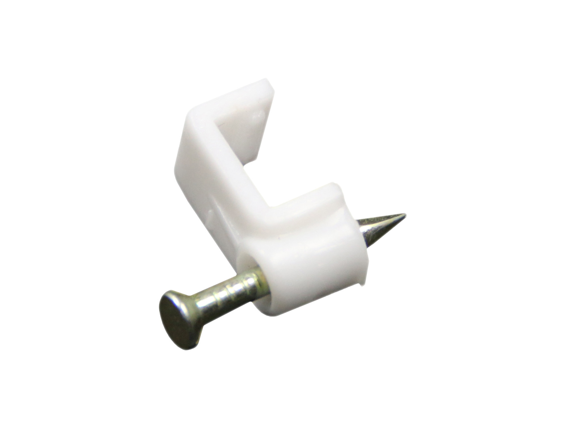 Attaches fil méplat blanc X50