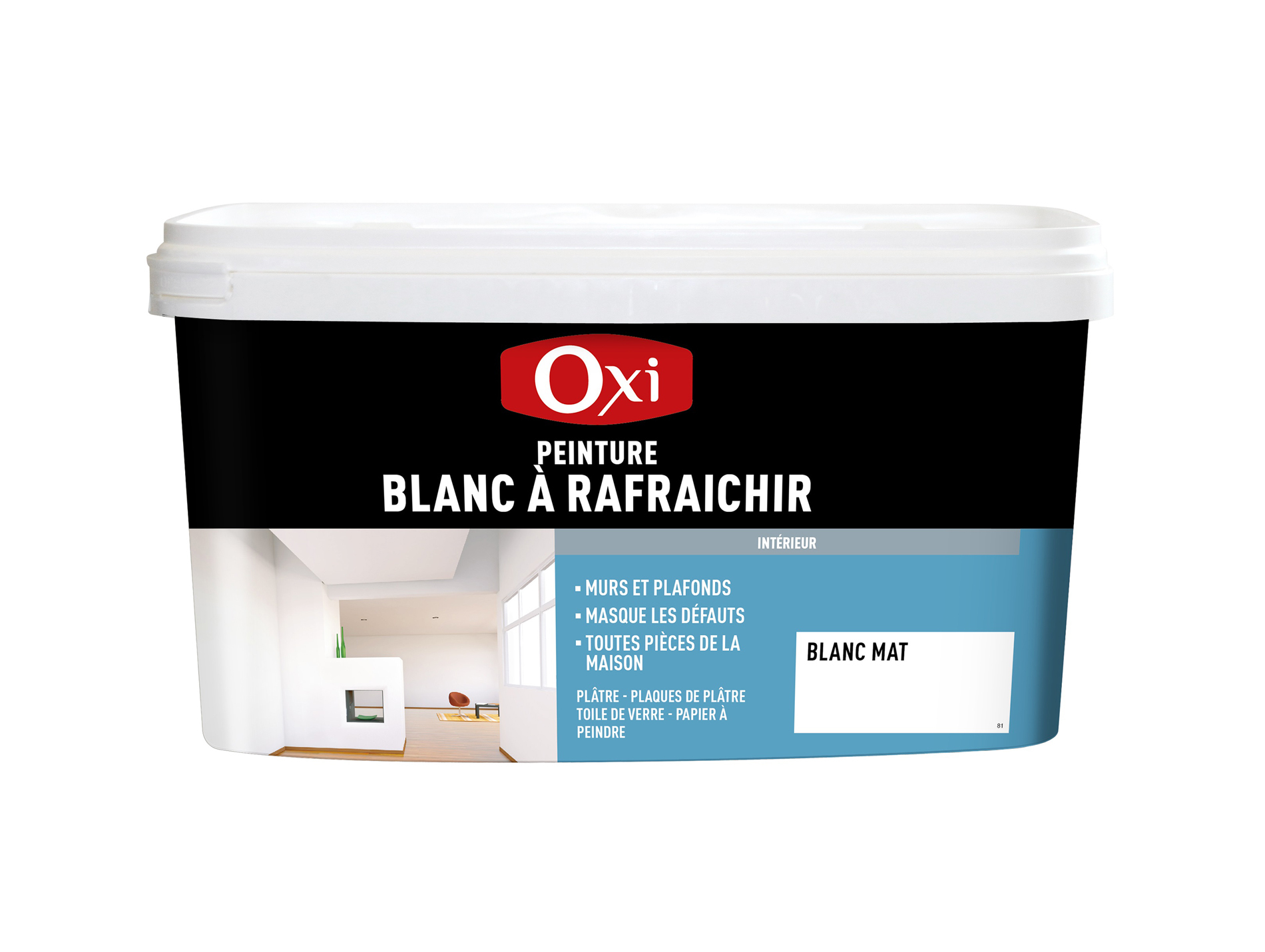 Peinture intérieure OXYTOL à rafraichir blanc mat 3L