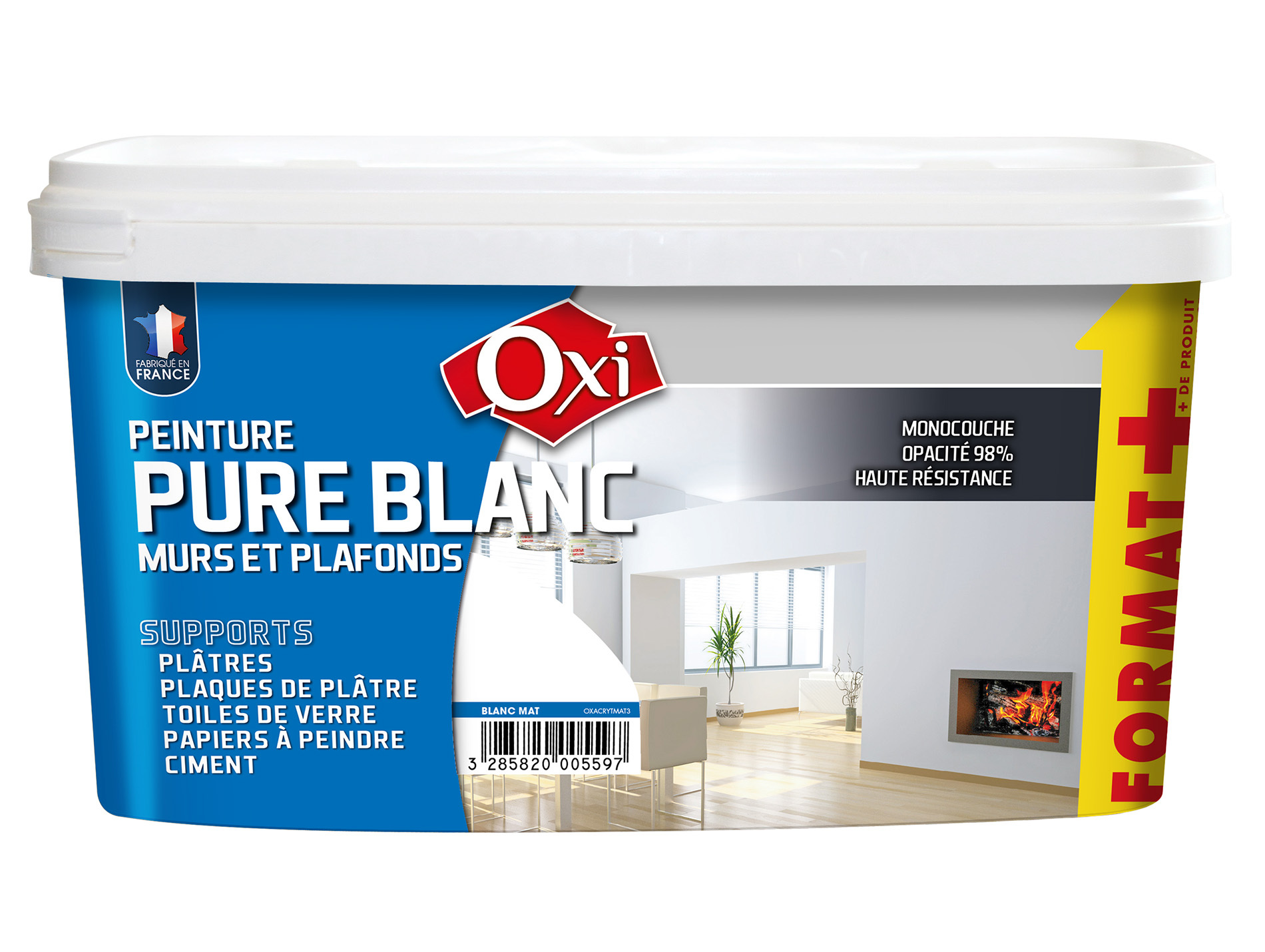 Peinture intérieure OXYTOL Blanc mat 3L