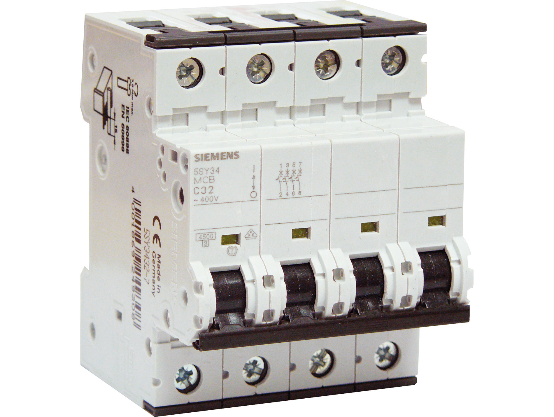 Disjoncteur tétrapolaire 20A SIEMENS