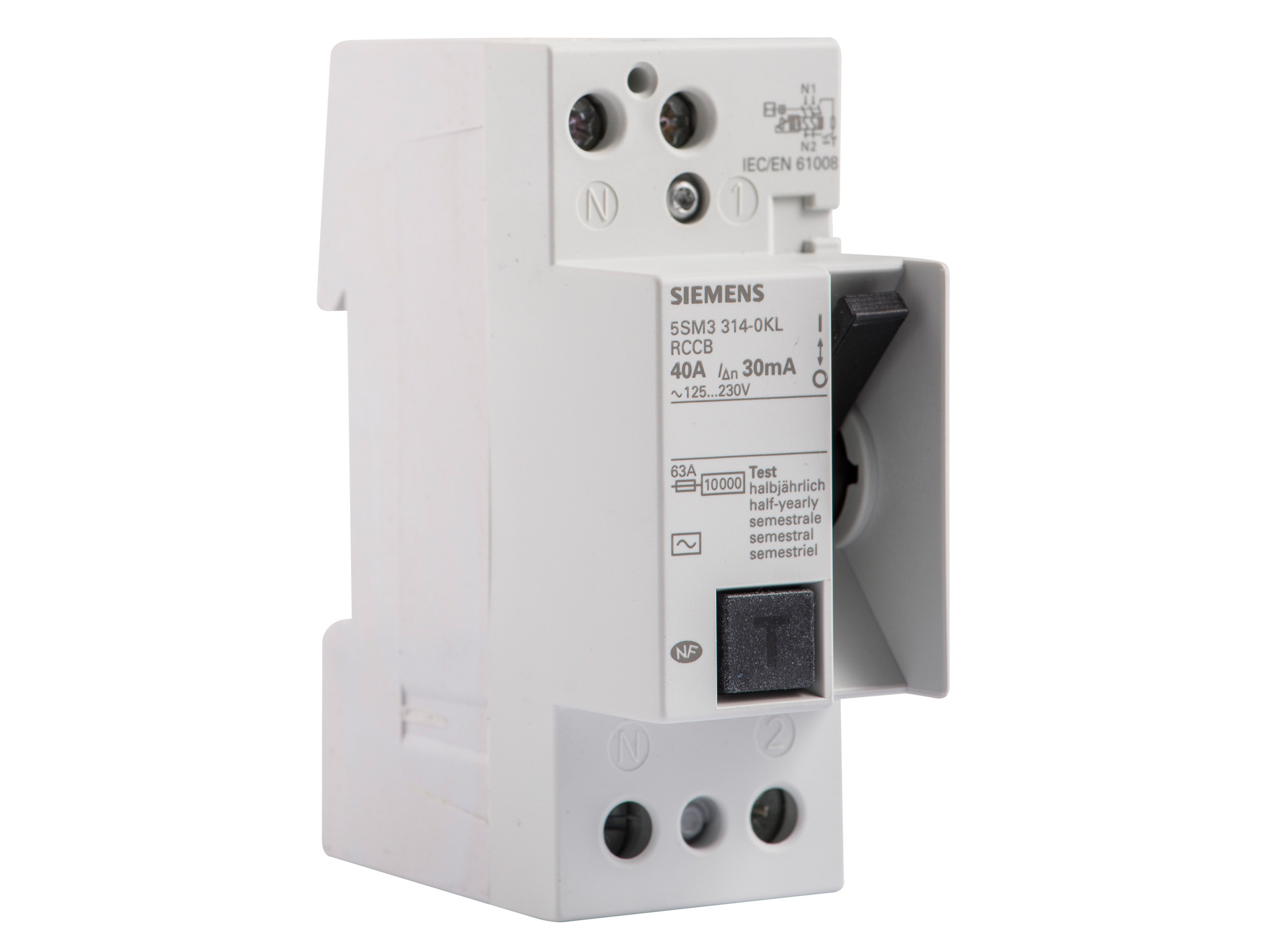 Interrupteur différentiel Type AC 40A 30mA SIEMENS
