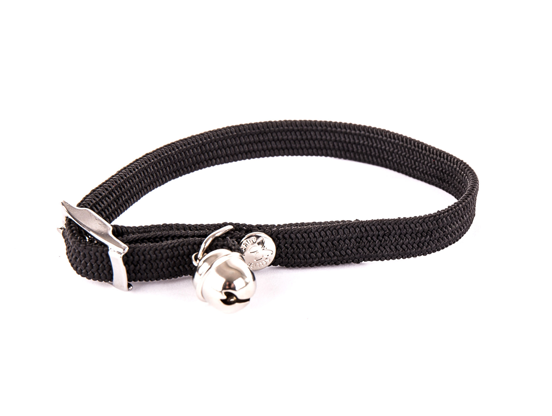 Collier chat élastique 10mm L.30cm noir