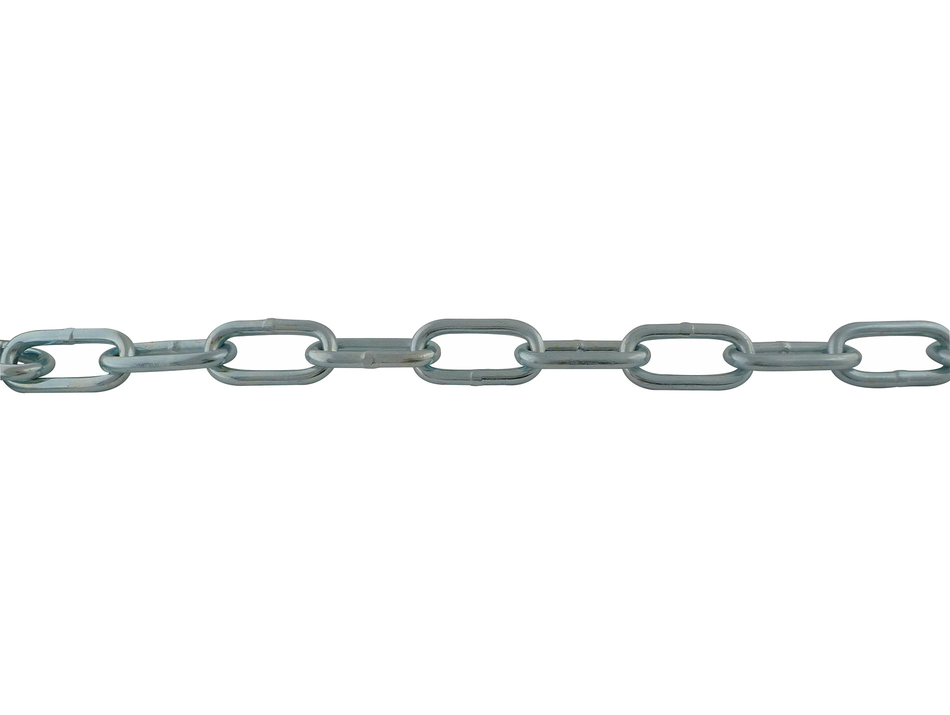 Chaîne droite soudée maillon long Ø6mm - au mètre