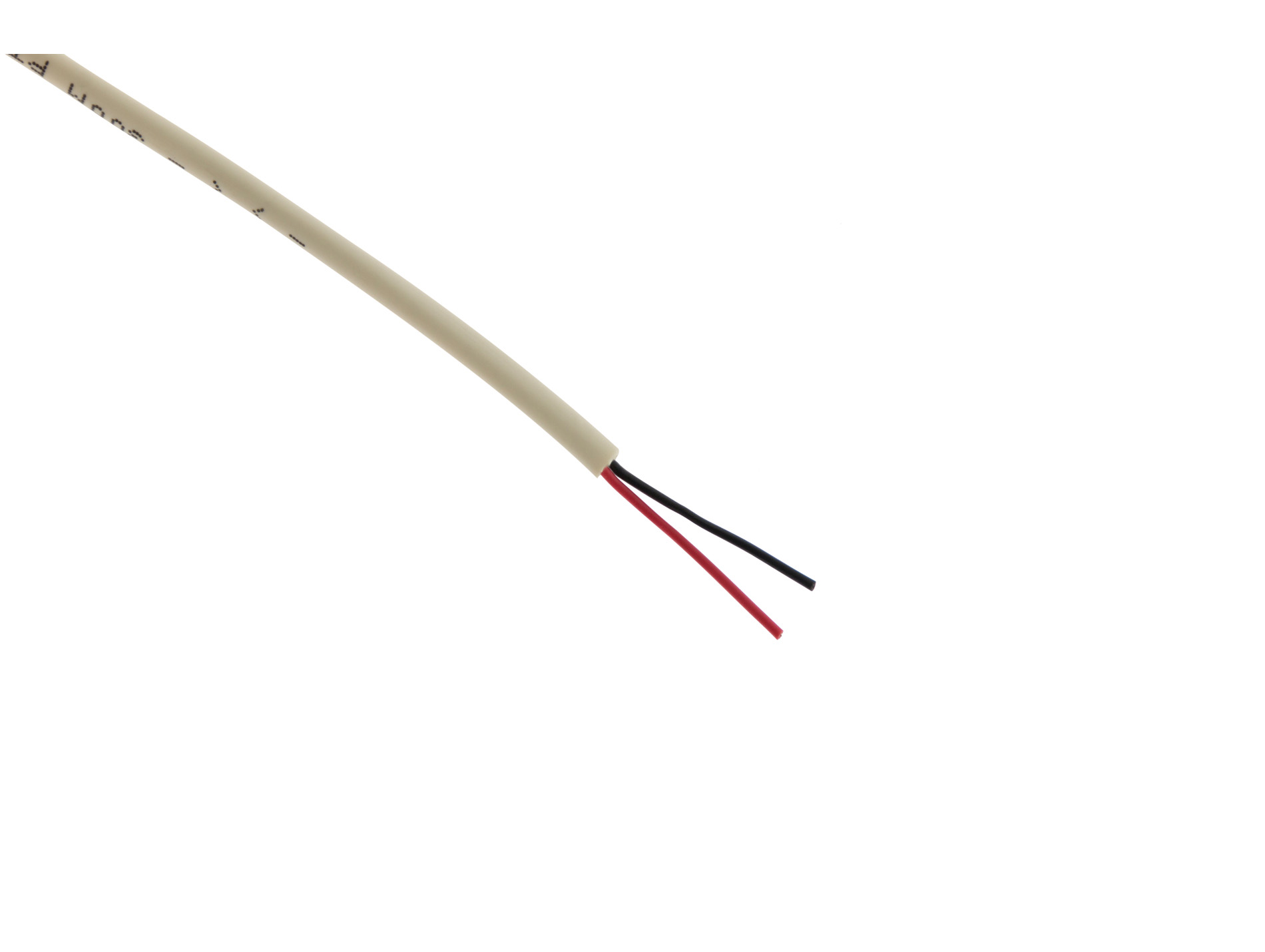 Câble de téléphone 1 paire 0,6 ivoire 10m