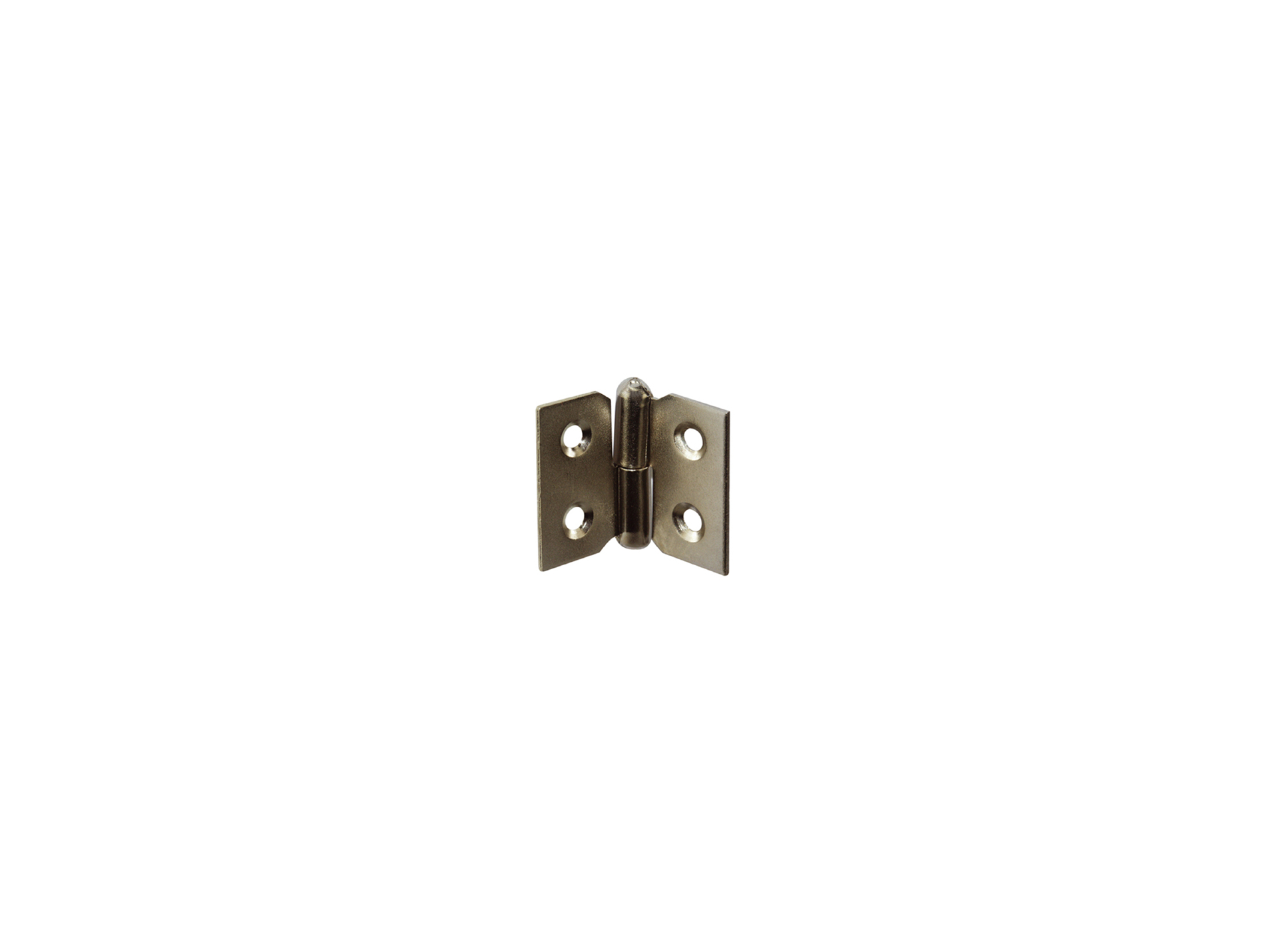 Paumelle à bouchon porte gauche H.30xL.40mm acier nickelé x2