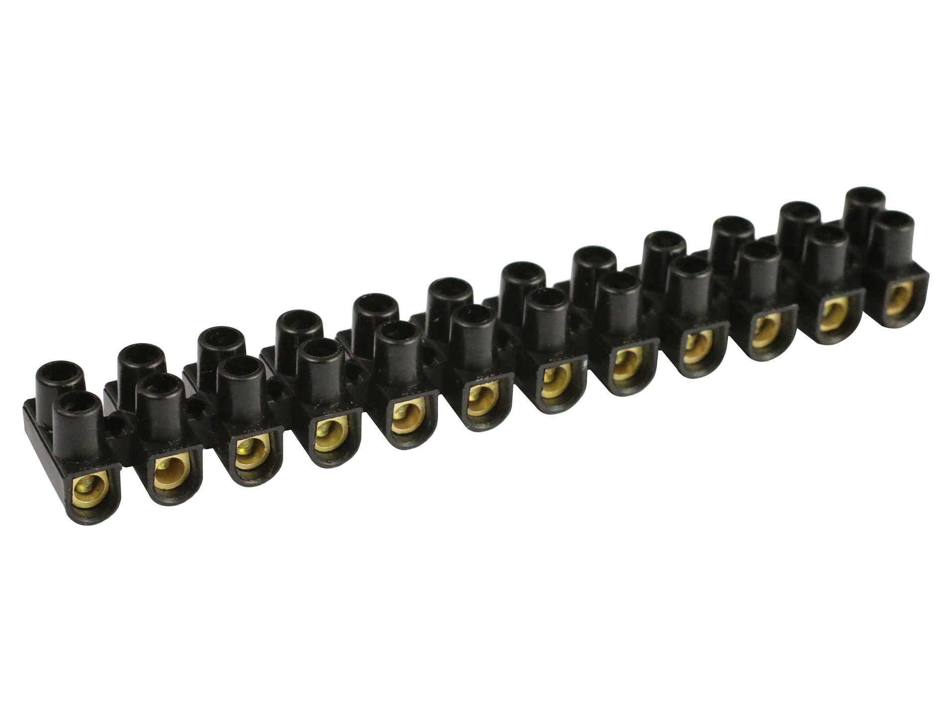 Barrette de connexion 6mm² noir 12 plots