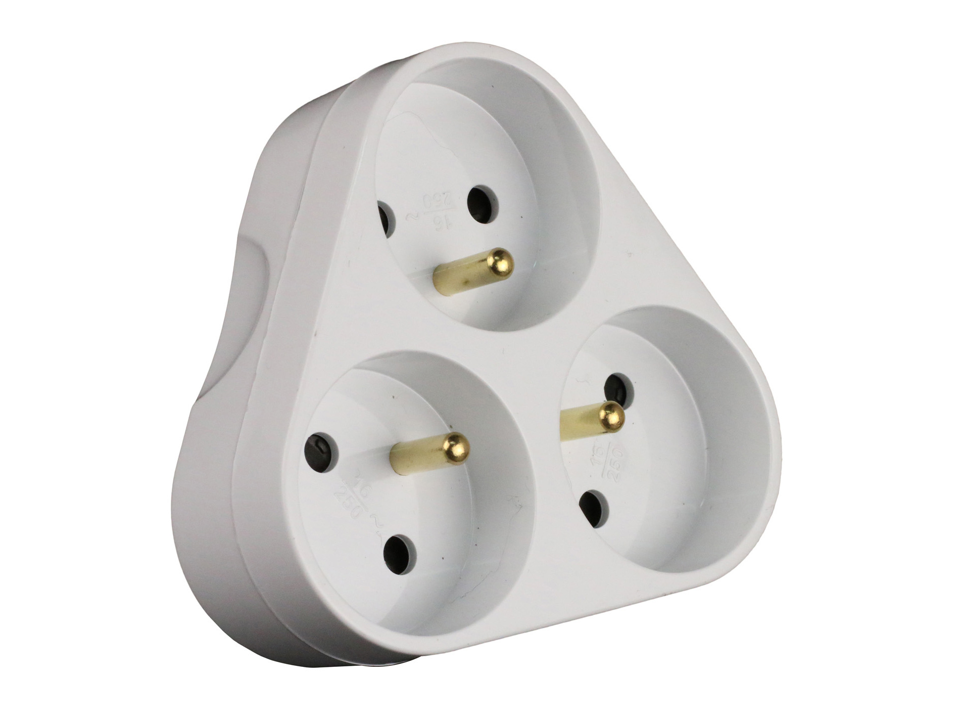Triplite 16A triangulaire blanc