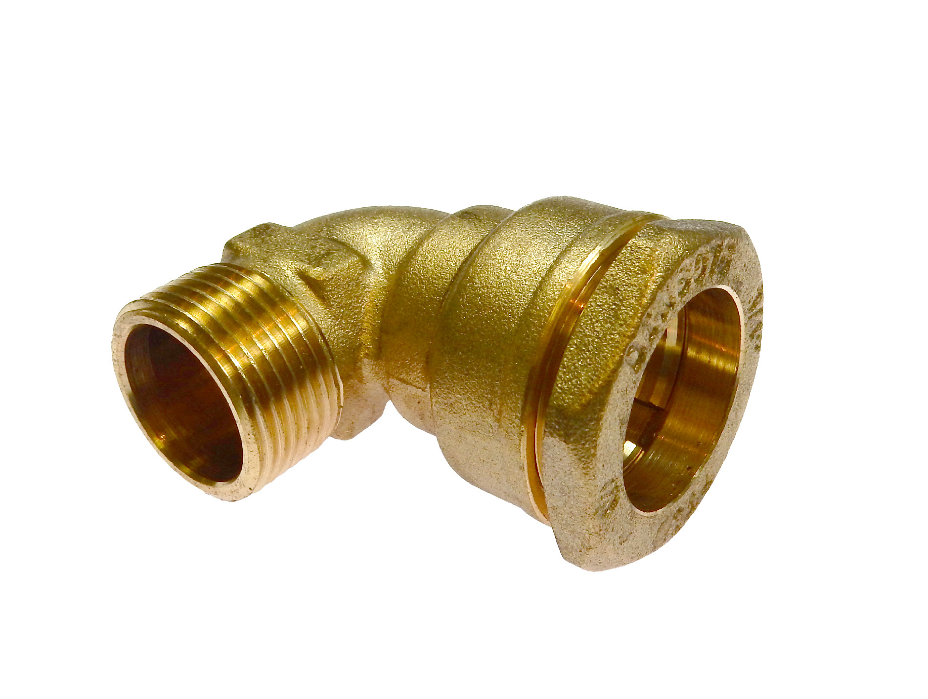 Coude en laiton et polyéthylène FAUQUET 15/21 Ø20mm