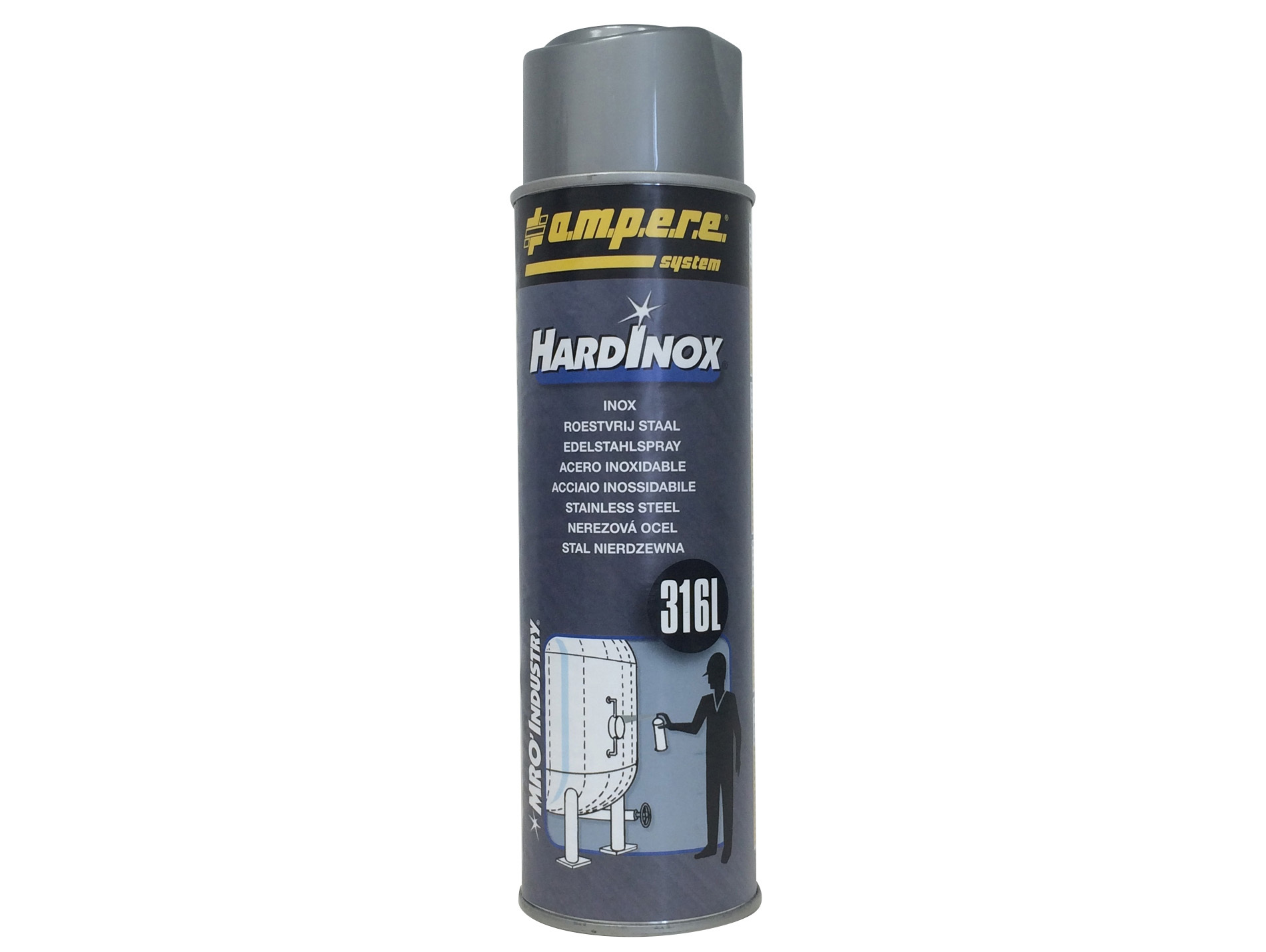 Peinture antirouille aérosol PROCHIROUILLE inox 500ml