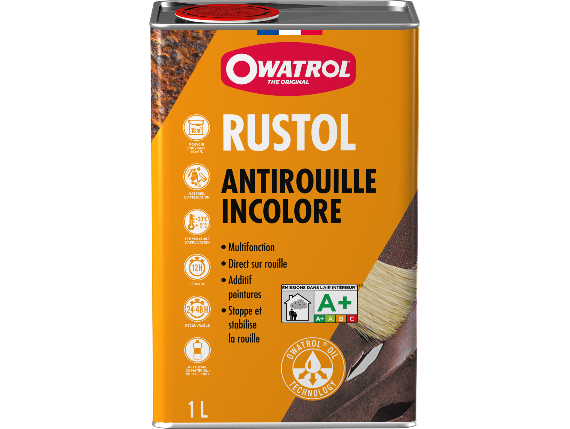Protection antirouille OWATROL Rustol incolore 1L