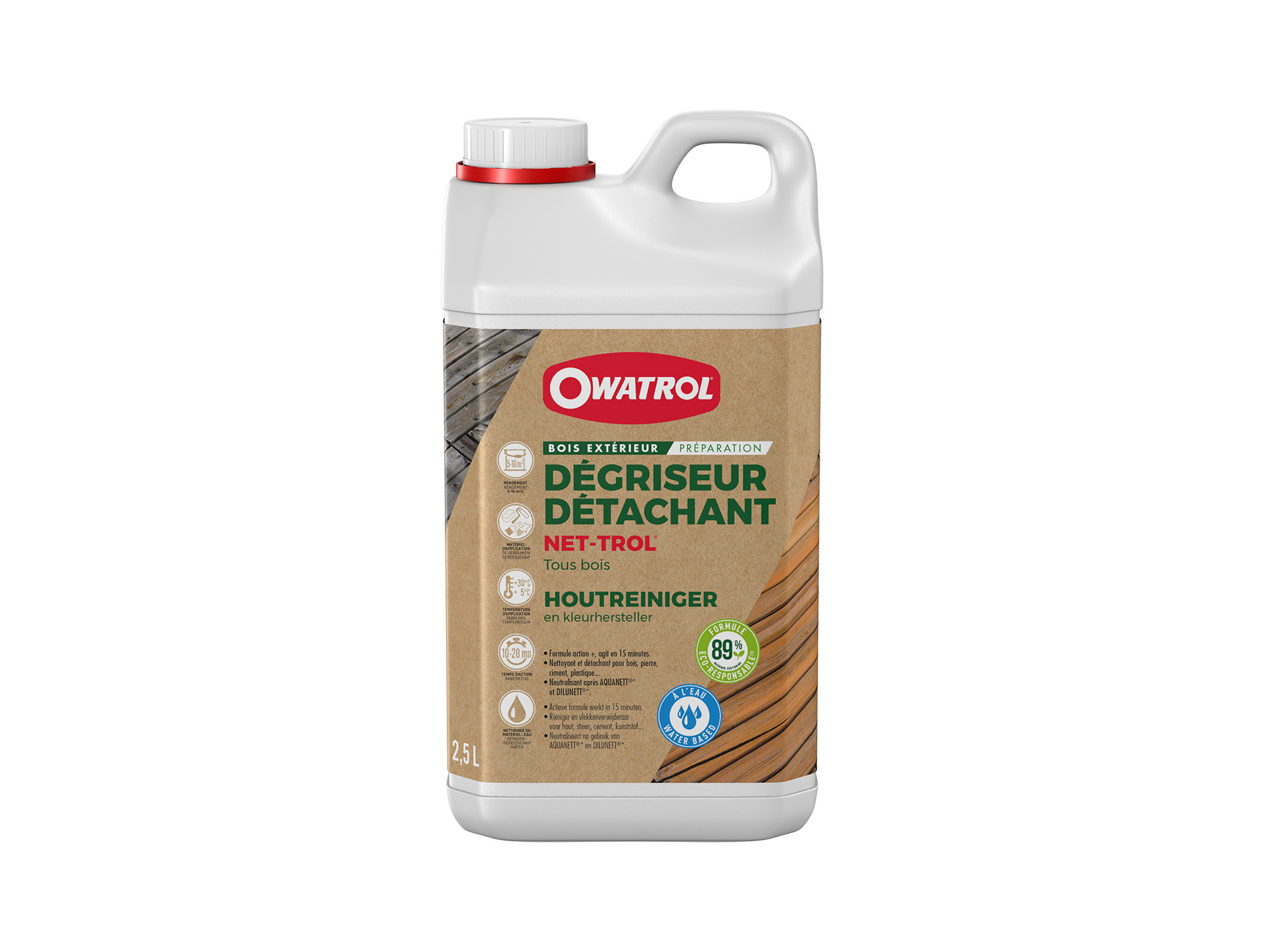 Dégriseur bois OWATROL Net-Trol tout support 2.5L