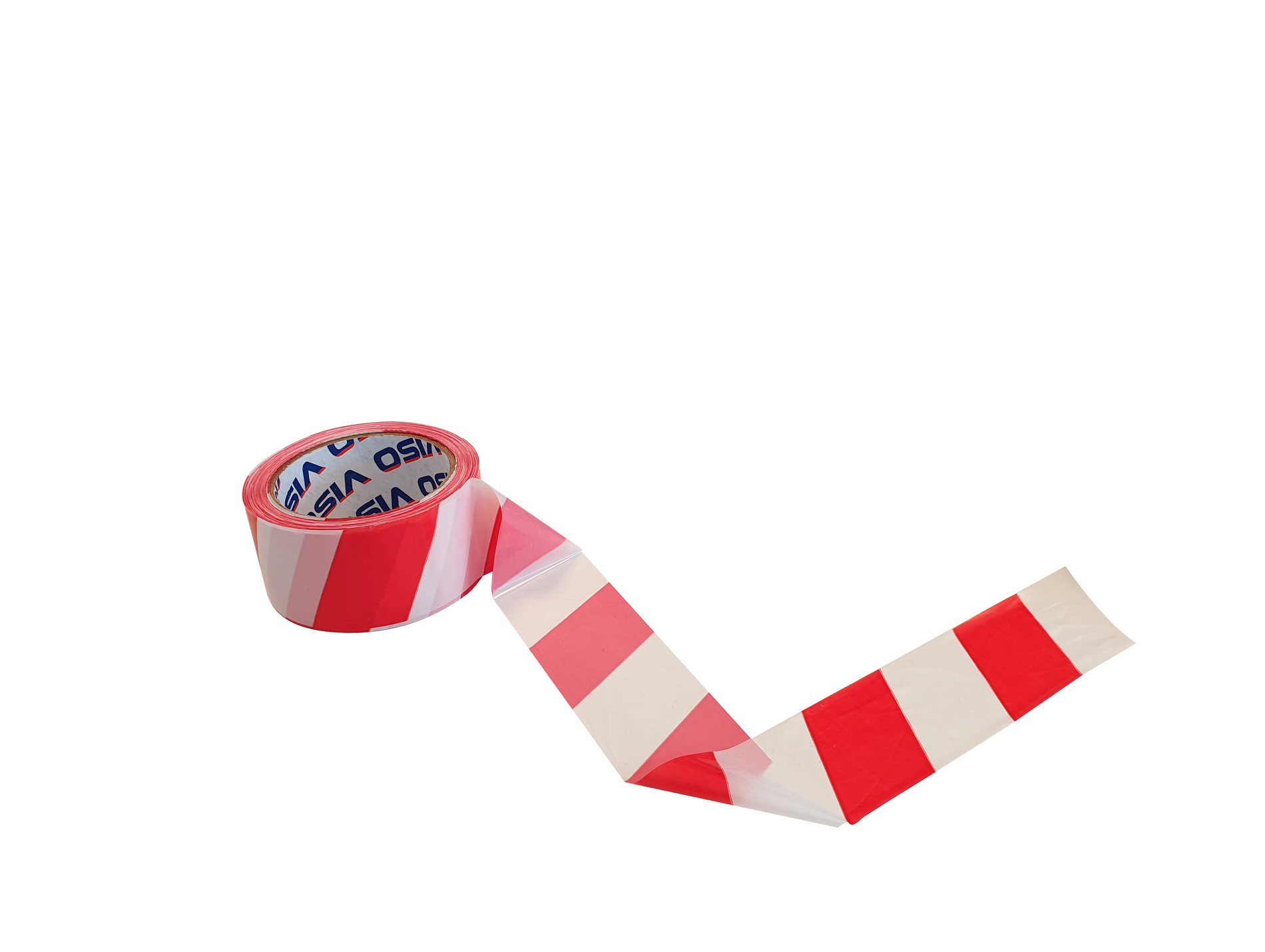 Ruban de signalisation rouge/blanc 100mm