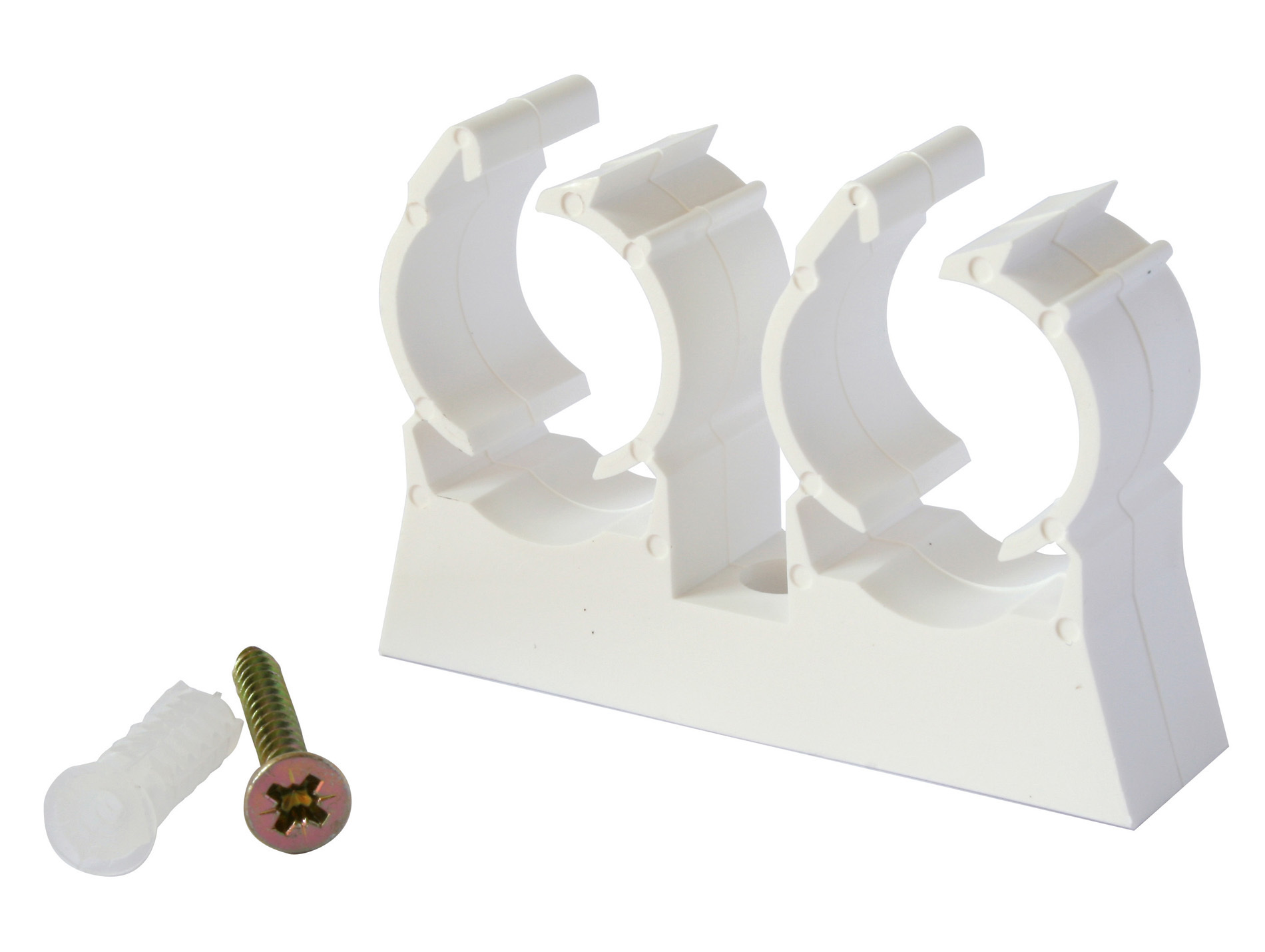 Attache double SOMATHERM pour tube Ø16mm x10