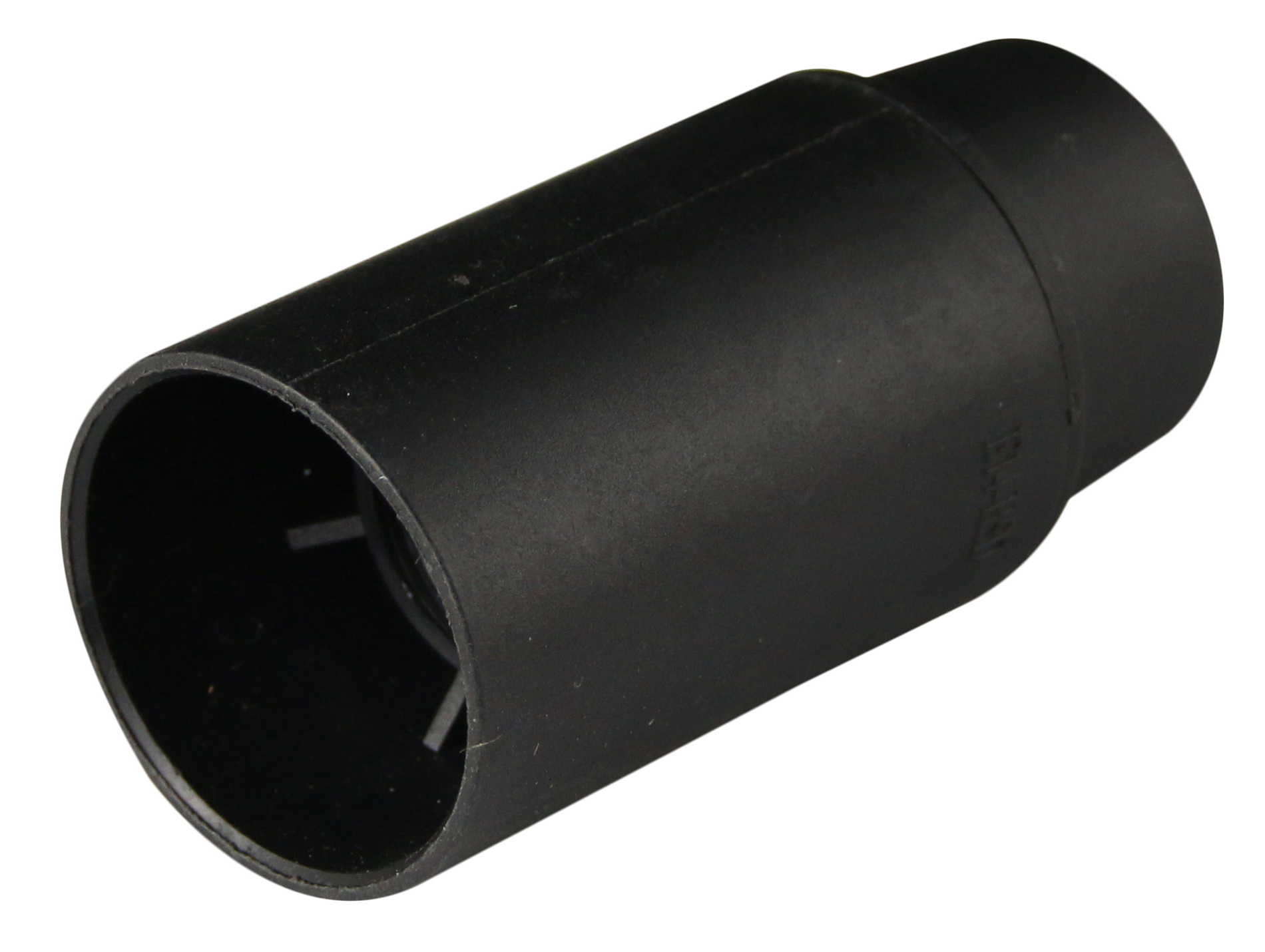Douille E14 thermoplastique lisse noir