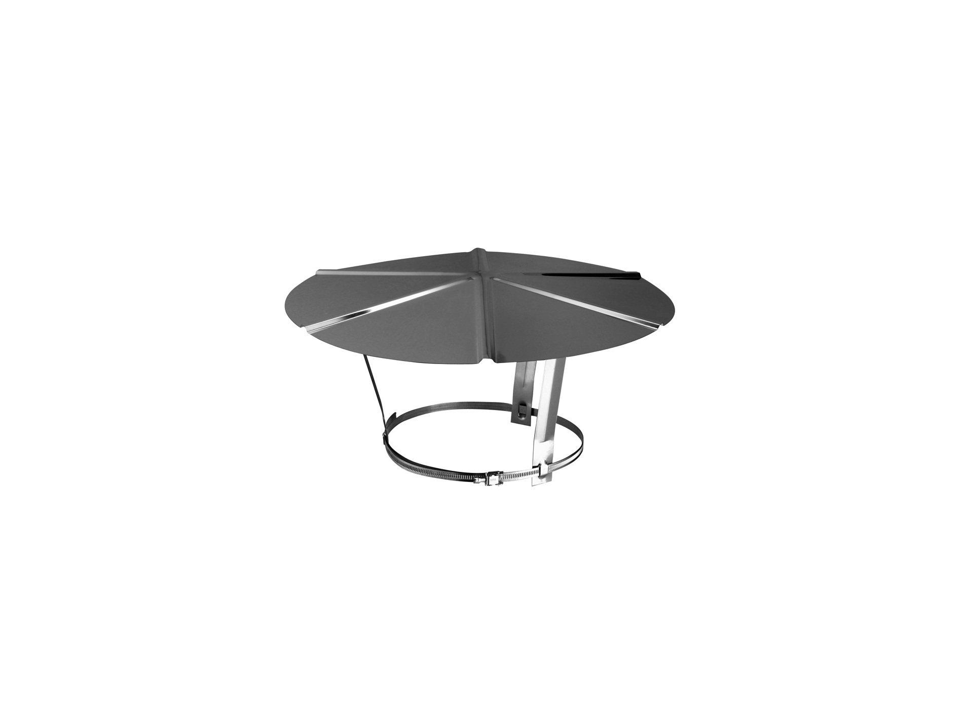 Chapeau pare pluie inox Ø140:200