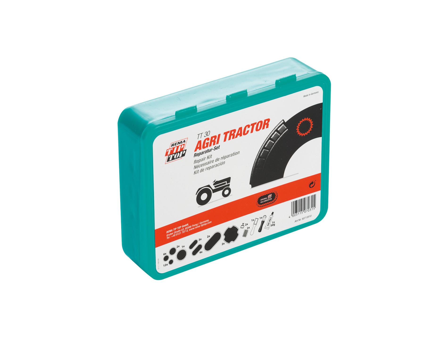 Kit réparation TIP TOP chambre à air TT30