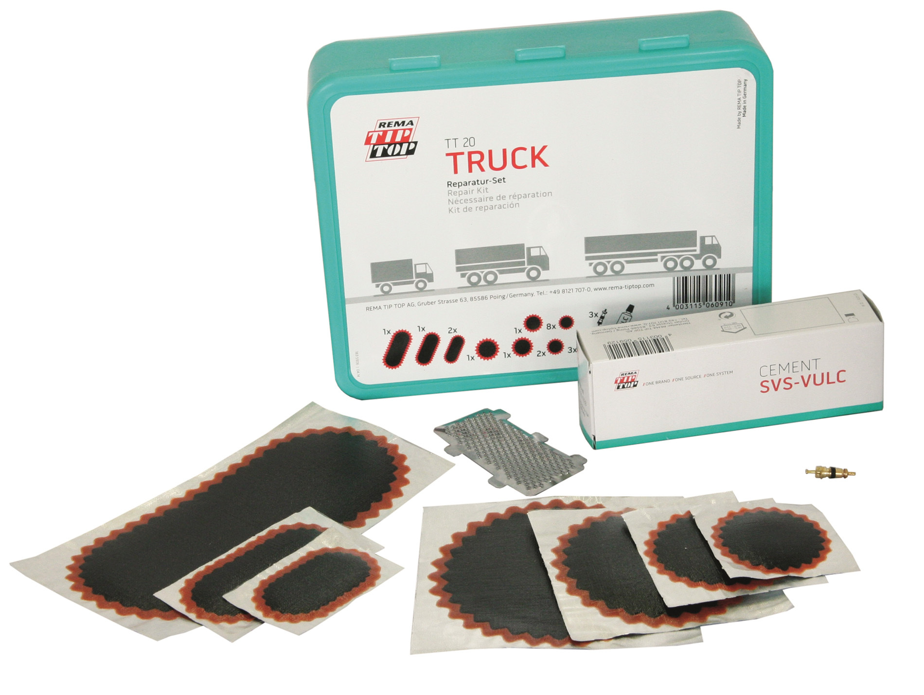 Kit réparation TIP TOP chambre à air TT20