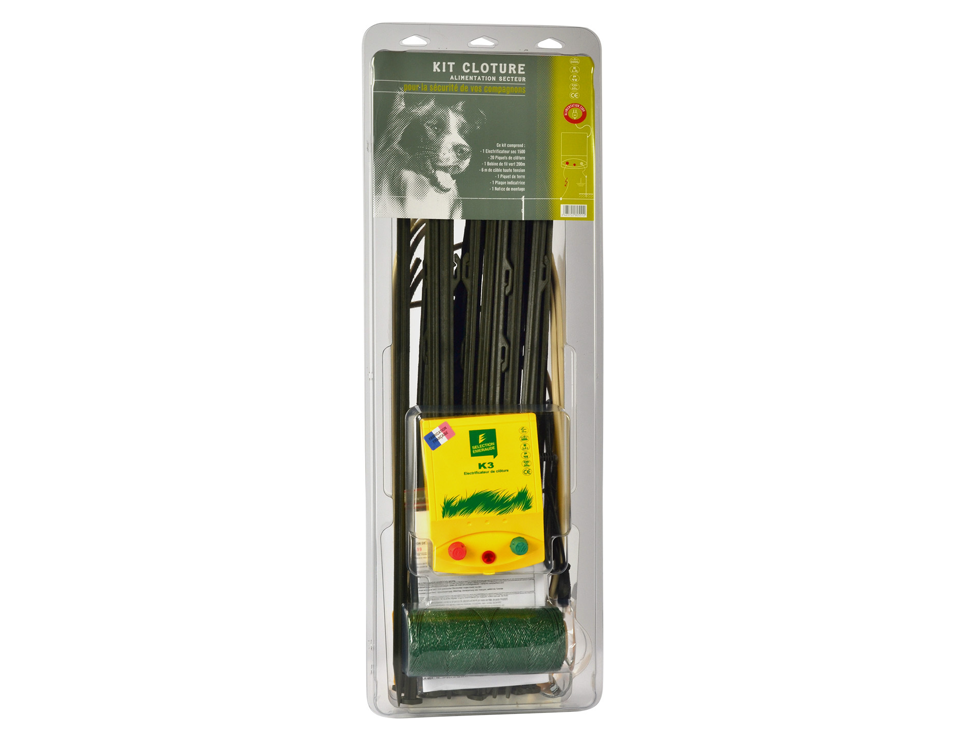 Kit électrificateur secteur SELECTION EMERAUDE K3 1,3J