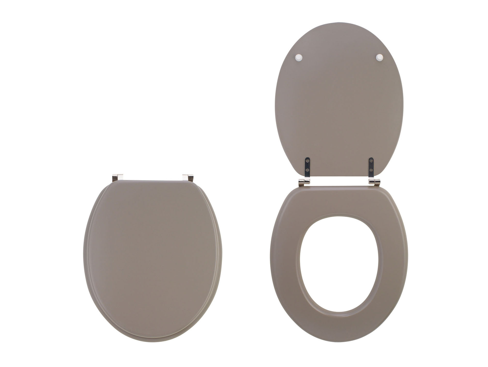 Abattant bois compressé WIRQUIN Woody Taupe mat