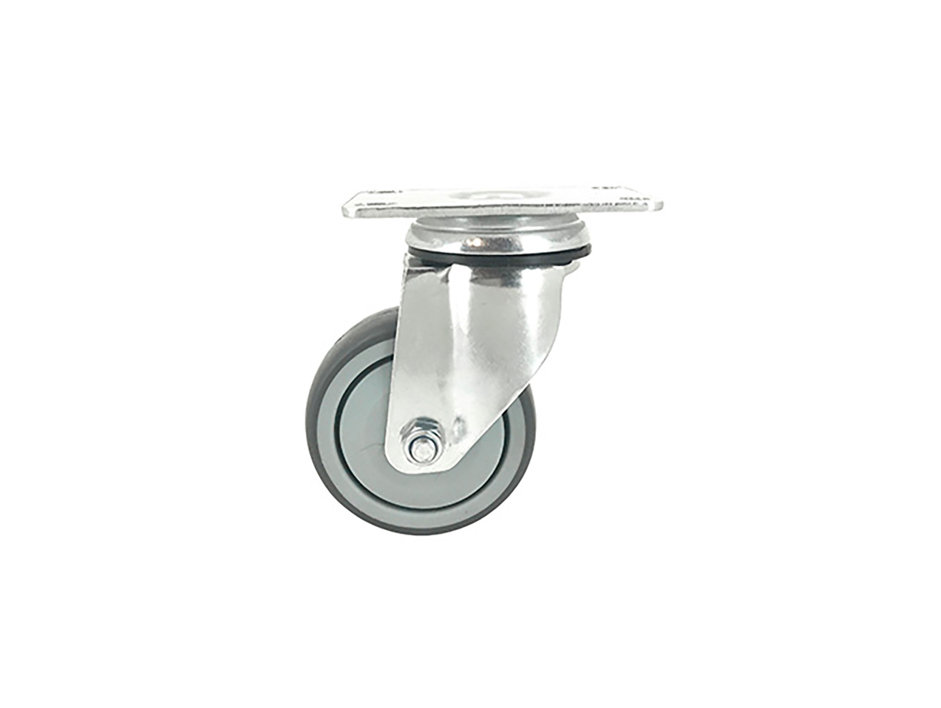 Roulette pivotante avec fixation platine CAUJOLLE S15P Ø80mm