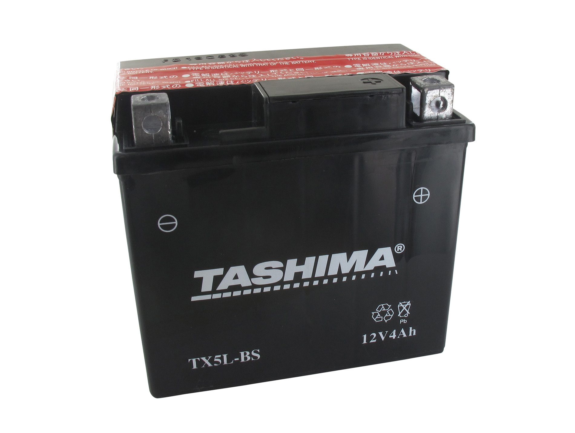 Batterie moto TASHIMA YTX5LBS 12V 4Ah