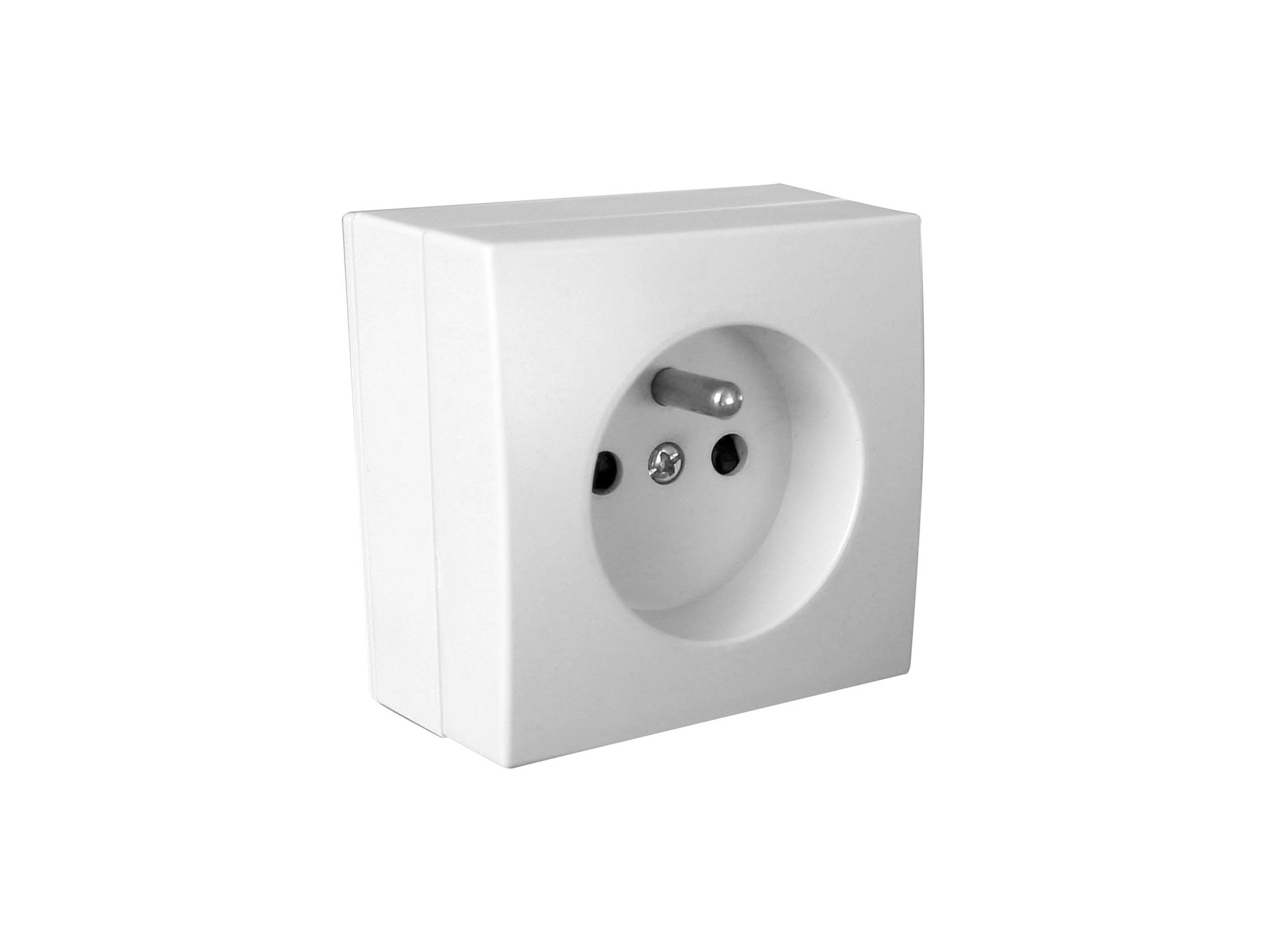 Prise 2P+T 16A saillie blanc