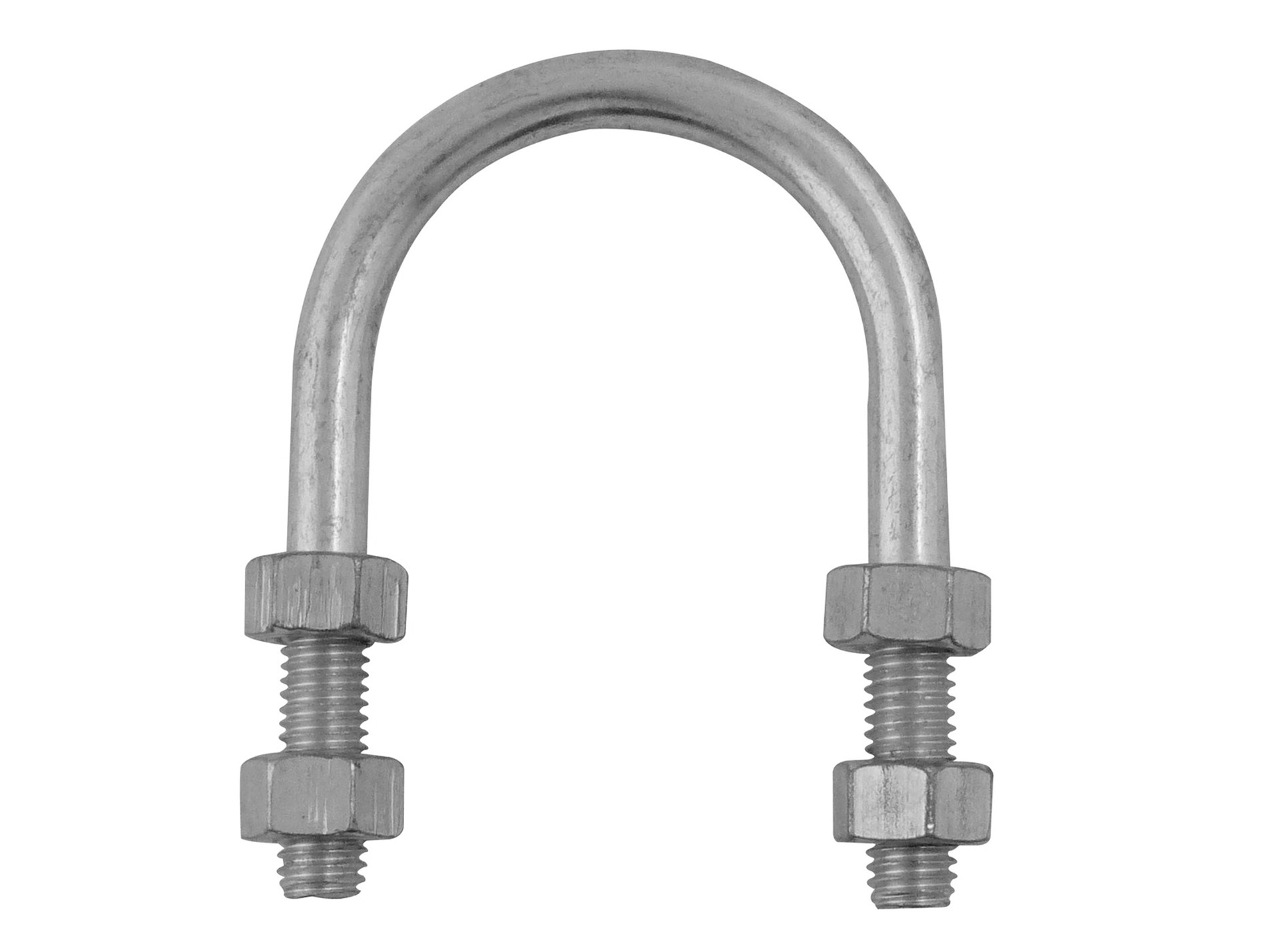 Bride de fixation pour tubes acier zingué L.32mm x2