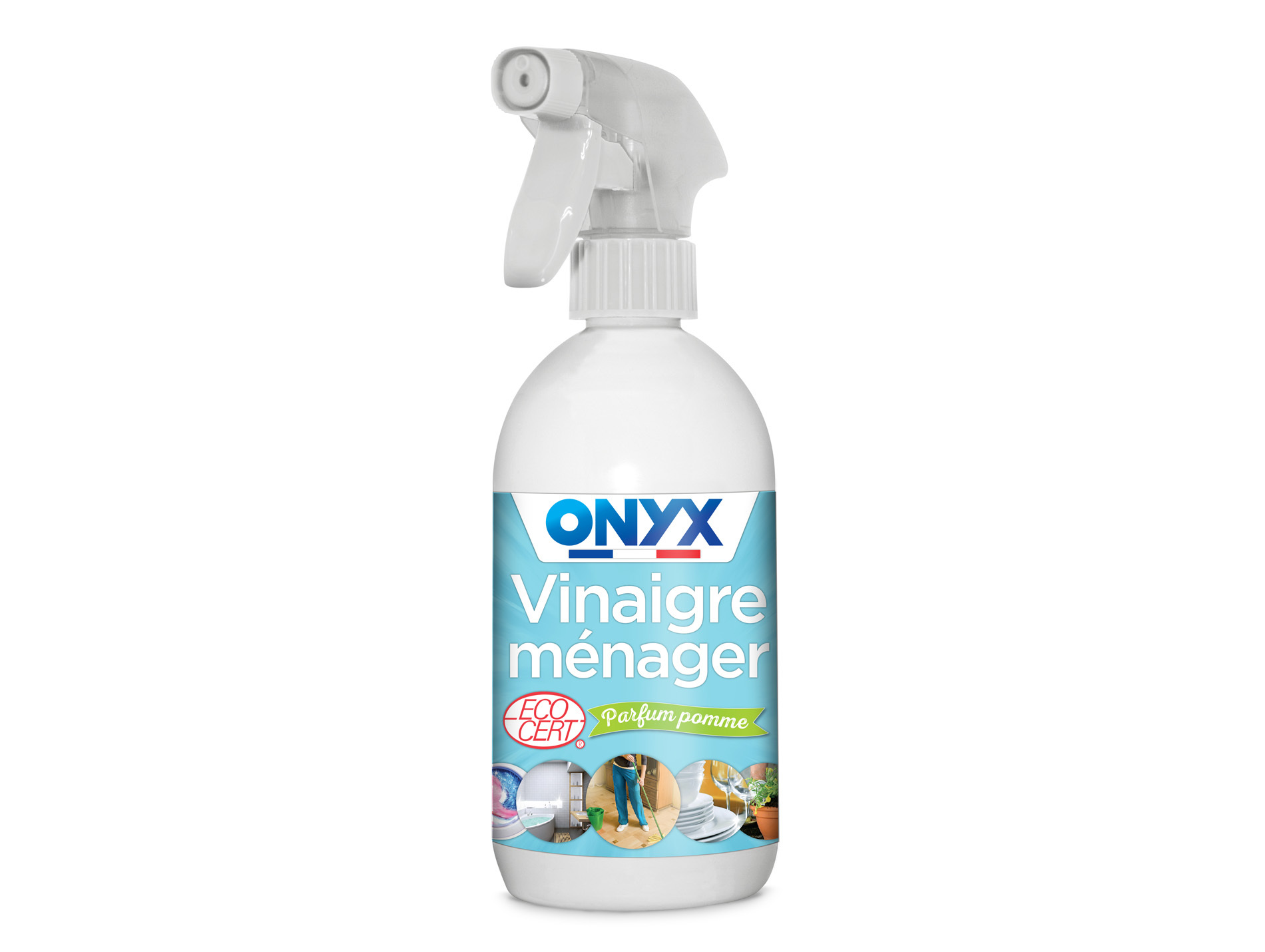 Vinaigre ménager parfumé 1L Pomme pulvérisateur