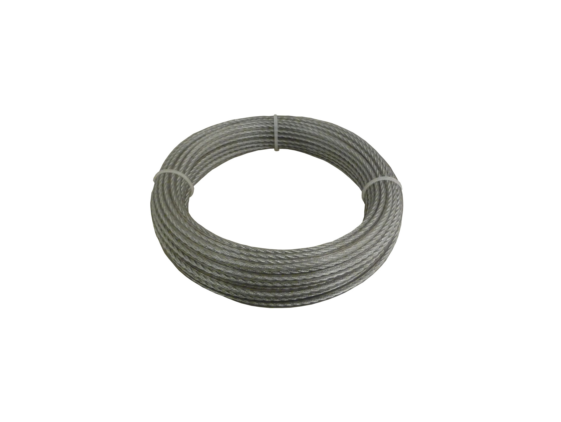 Câble acier gainé PVC âme textile 1x7 Ø1,3 - au mètre