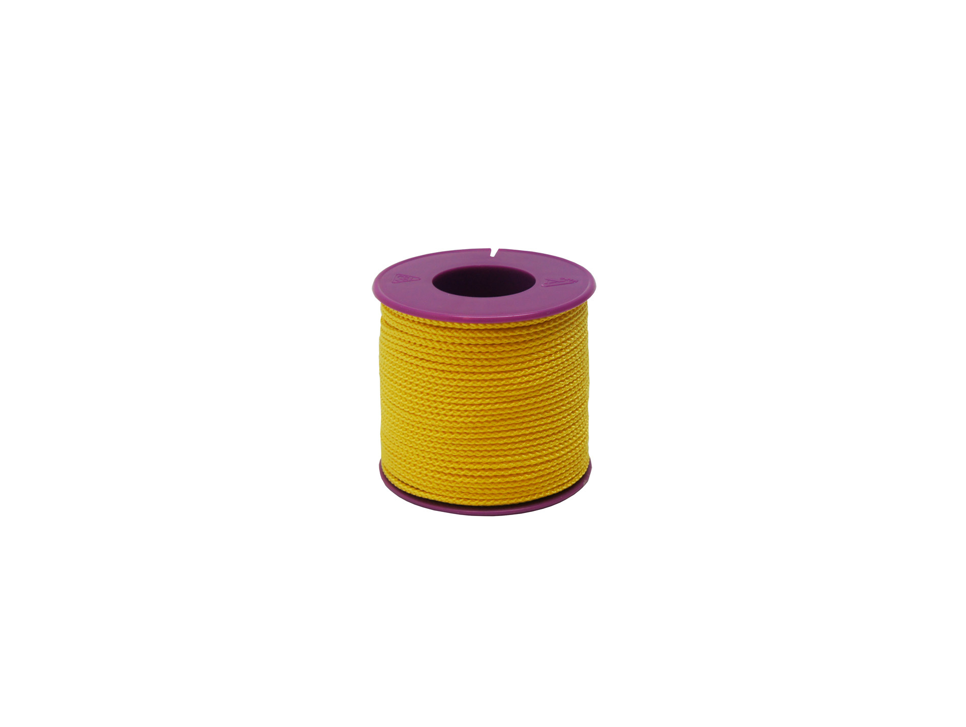 Tresse nylon ø1,5mm 50m fluo jaune