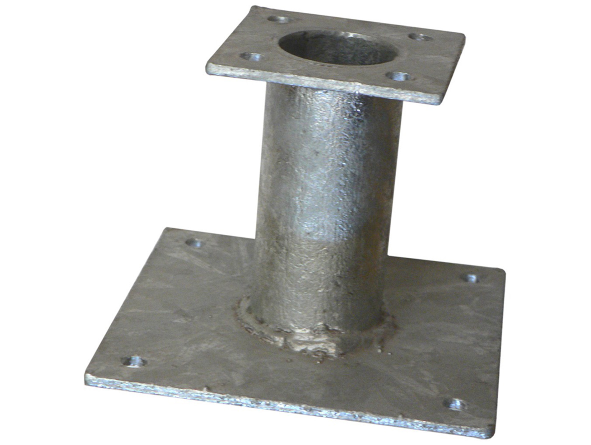 Support de poteau fixe double platine