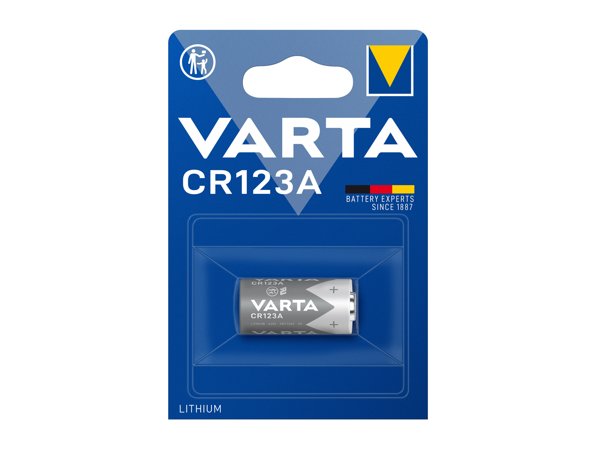 Pile photo Lithium CR 123A VARTA