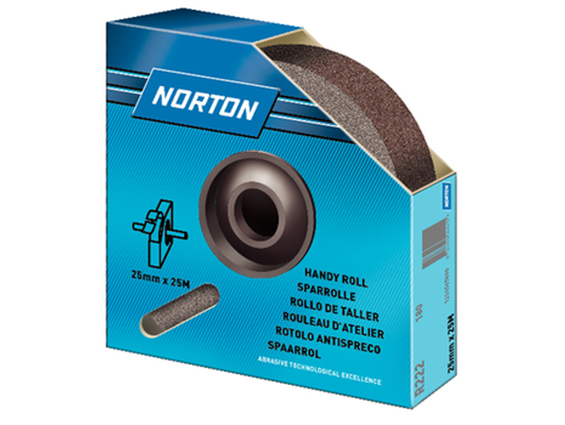 Rouleau abrasif R222 38mm x 25m grain 60 NORTON