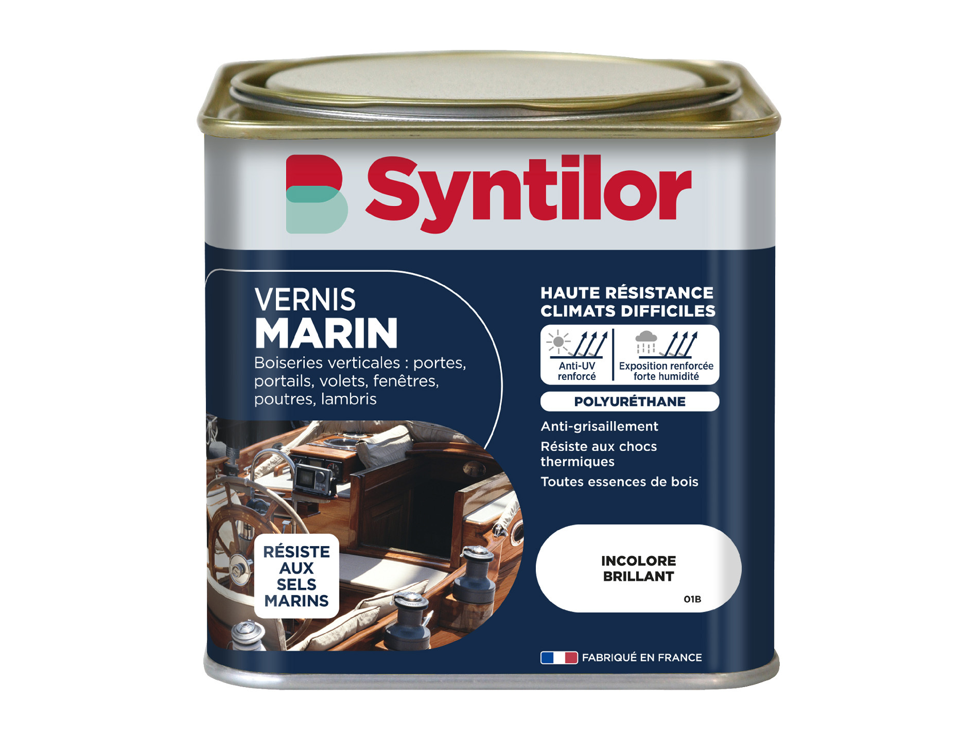 Vernis marin bois SYNTILOR incolore brillant 500ml
