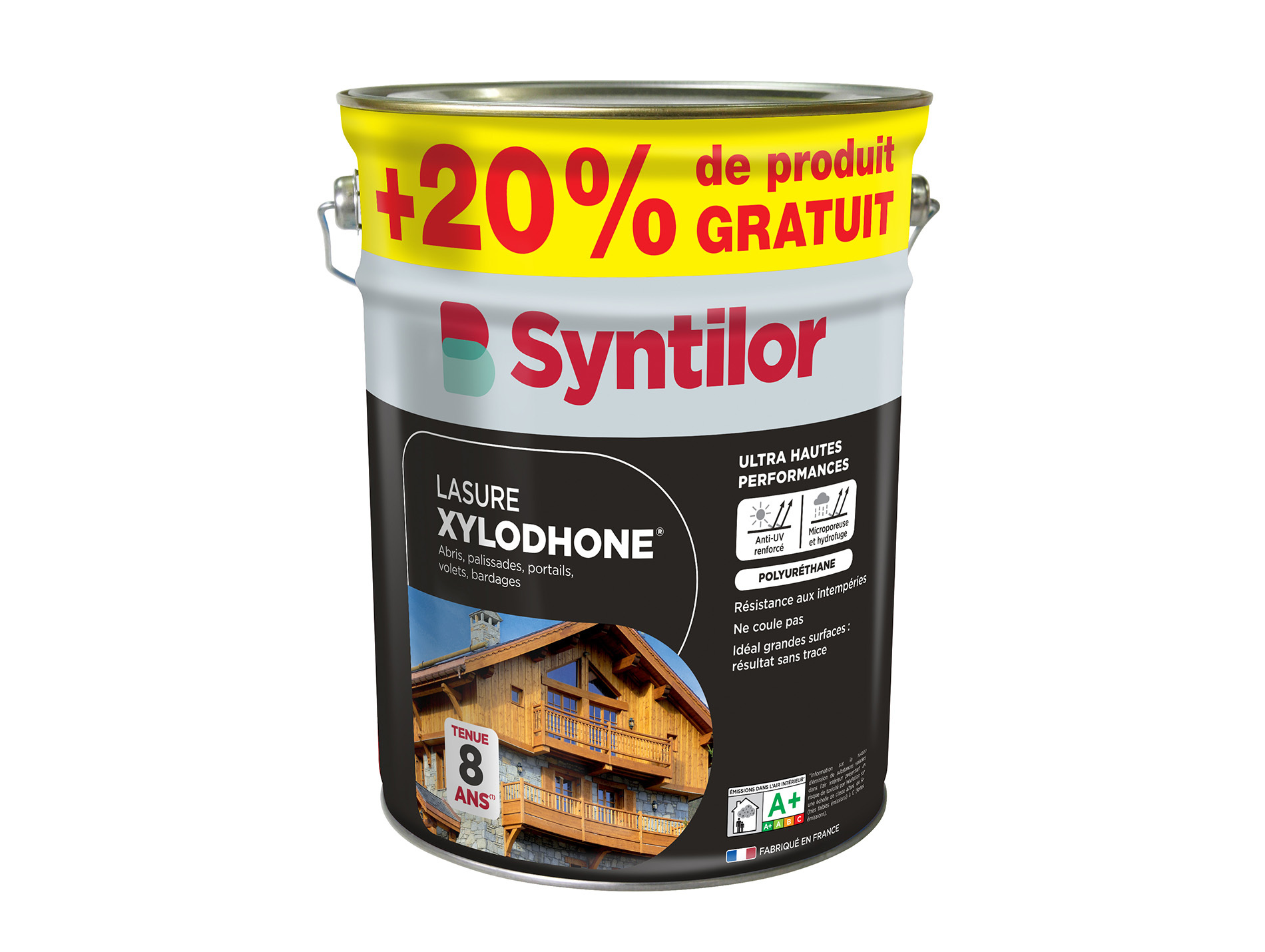 Lasure SYNTILOR Xylodhone Incolore 5L + 20% OFFERT