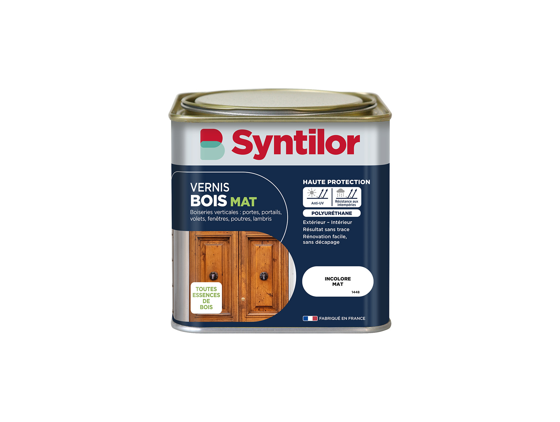 Vernis bois extérieur SYNTILOR incolore mat 0,5L