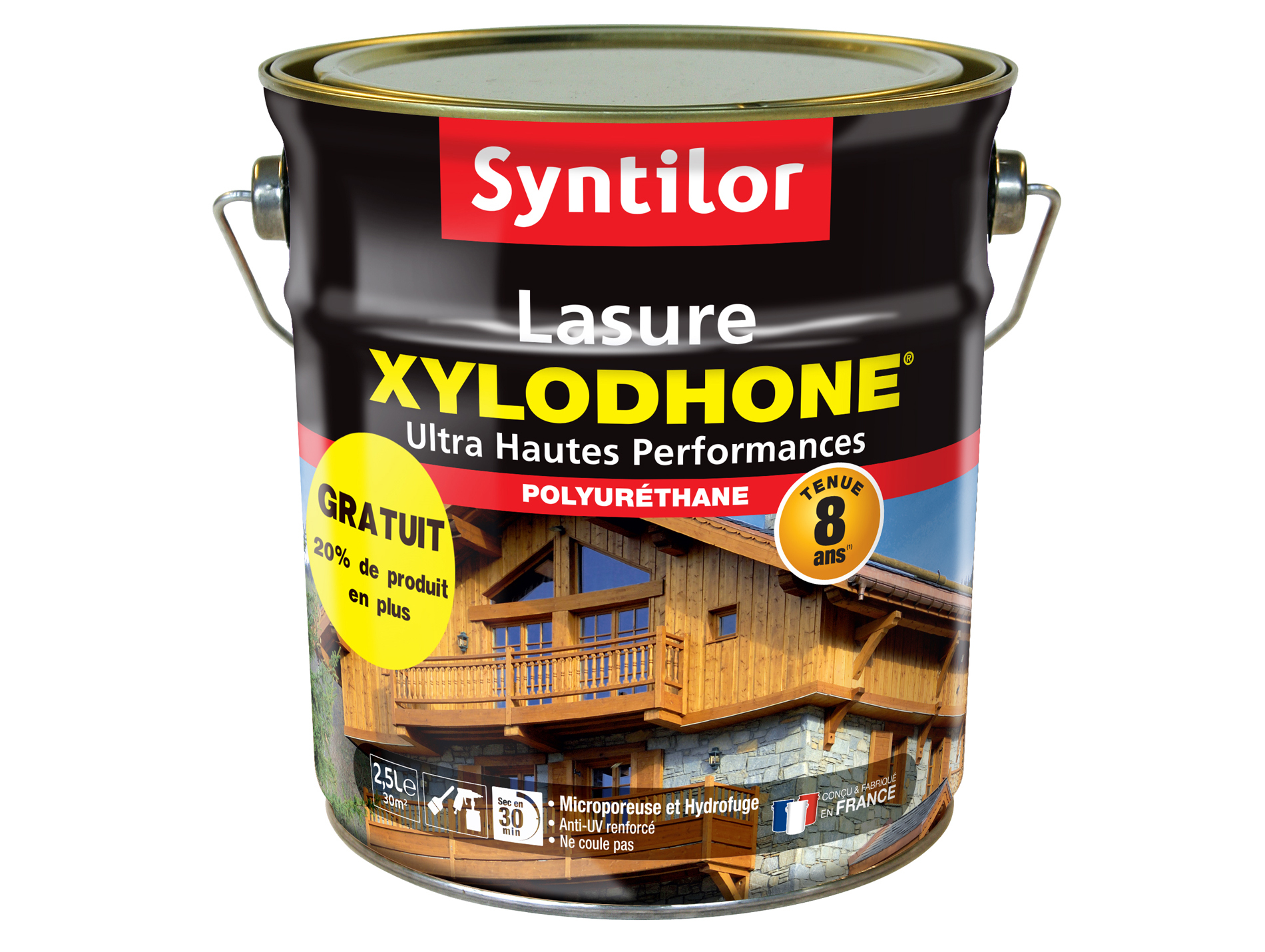 Lasure SYNTILOR Xylodhone Chêne clair satiné 2,5L + 20% OFFERT